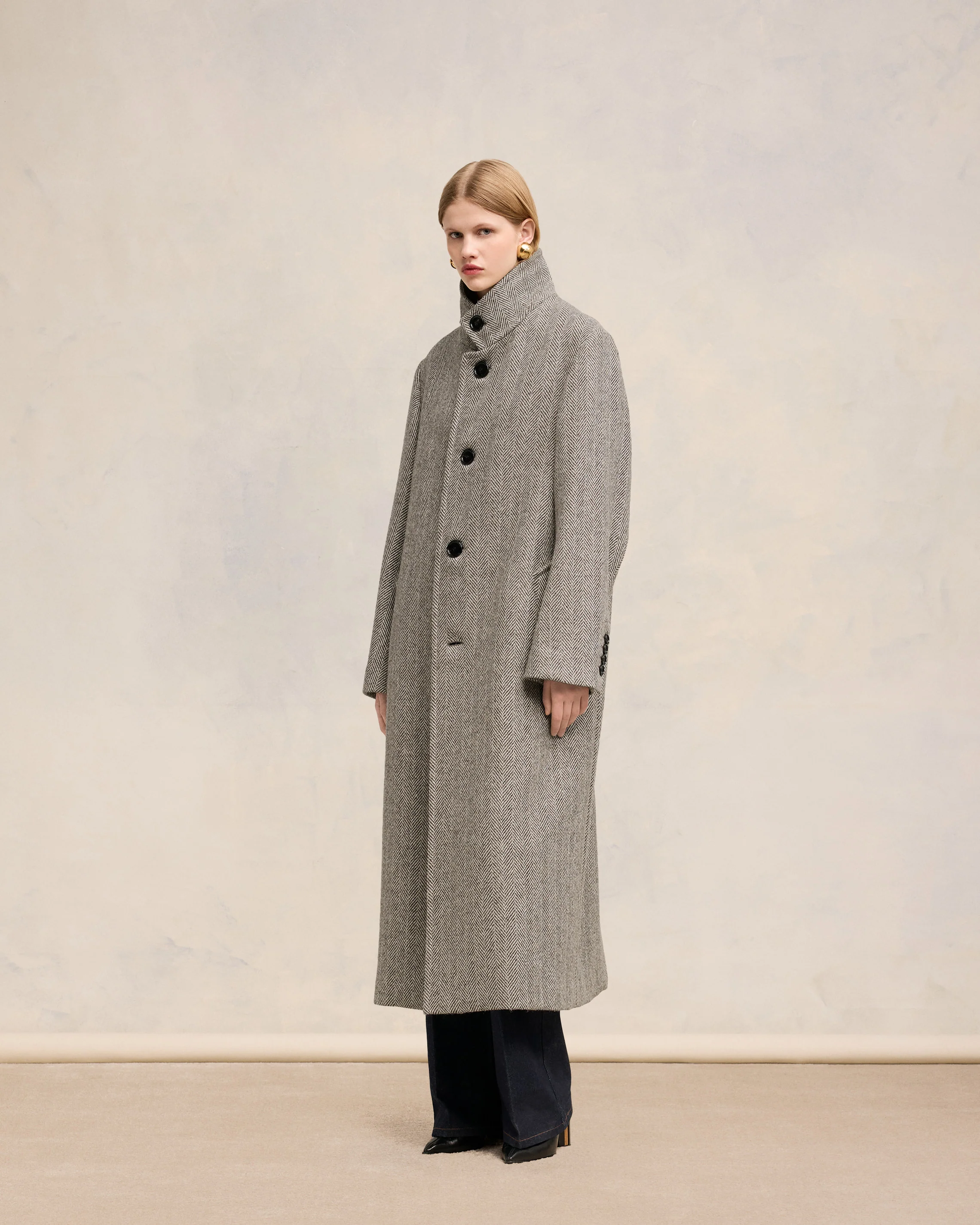 High Collar Coat