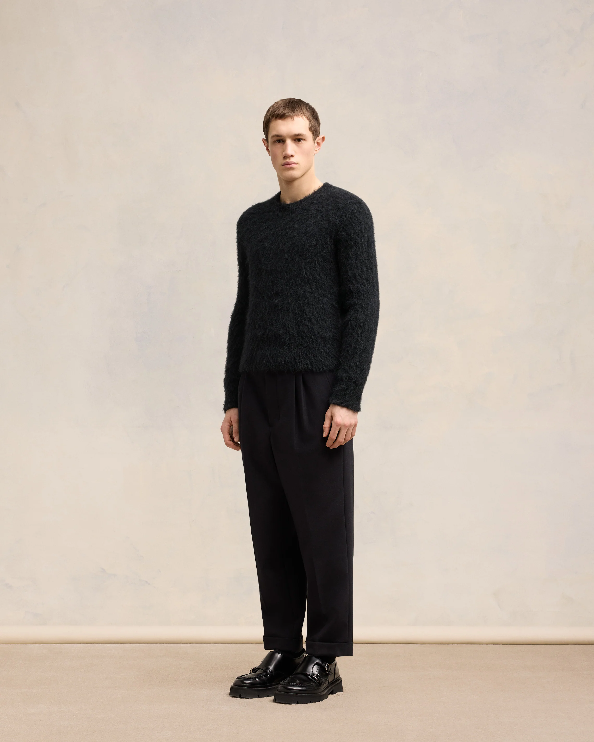 Alpaca Mohair Brushed Sweater