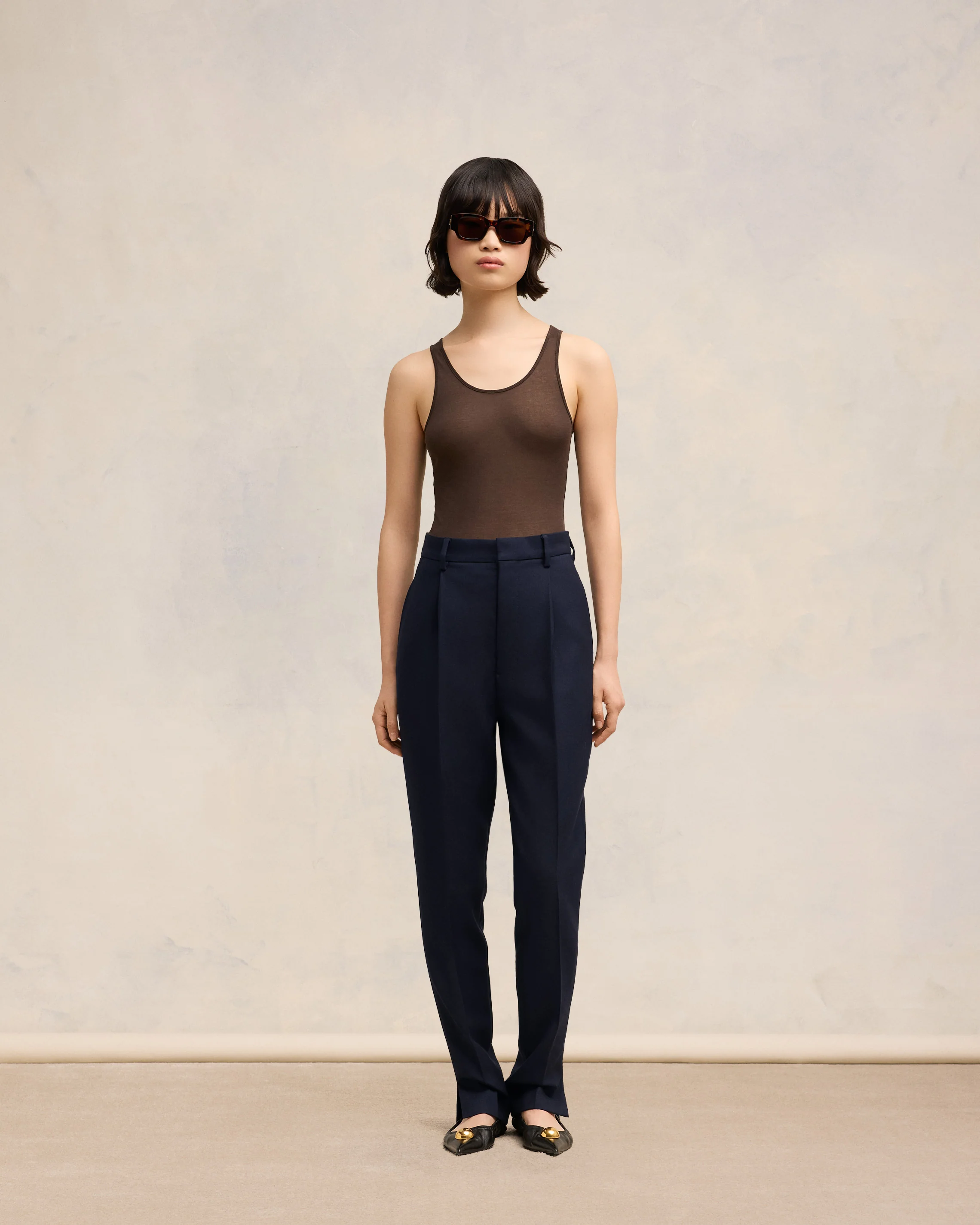 High Waisted Cigarette Trousers