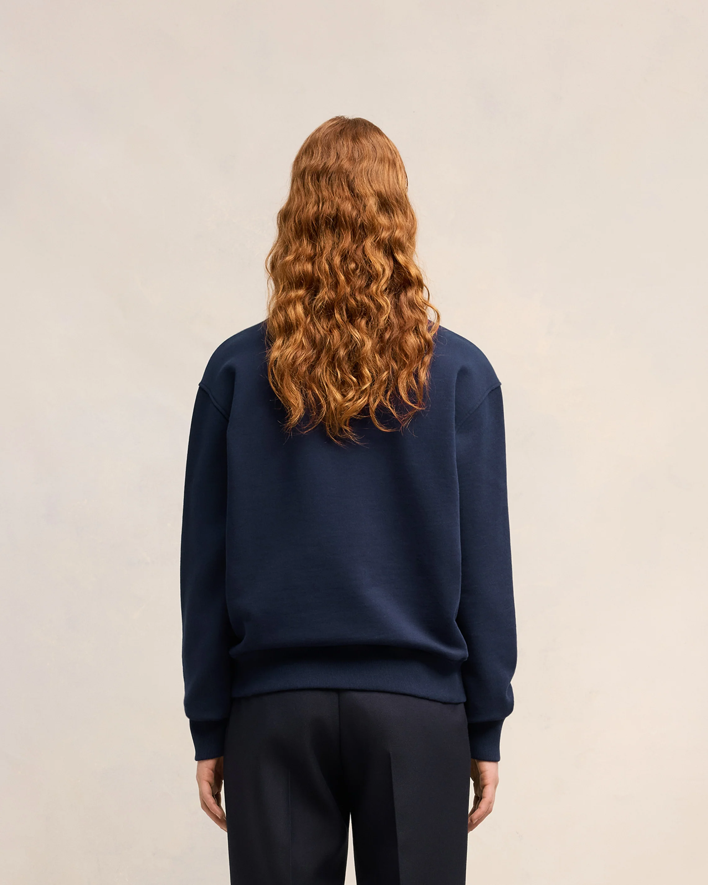 Navy Cotton Ami de Coeur Sweatshirt