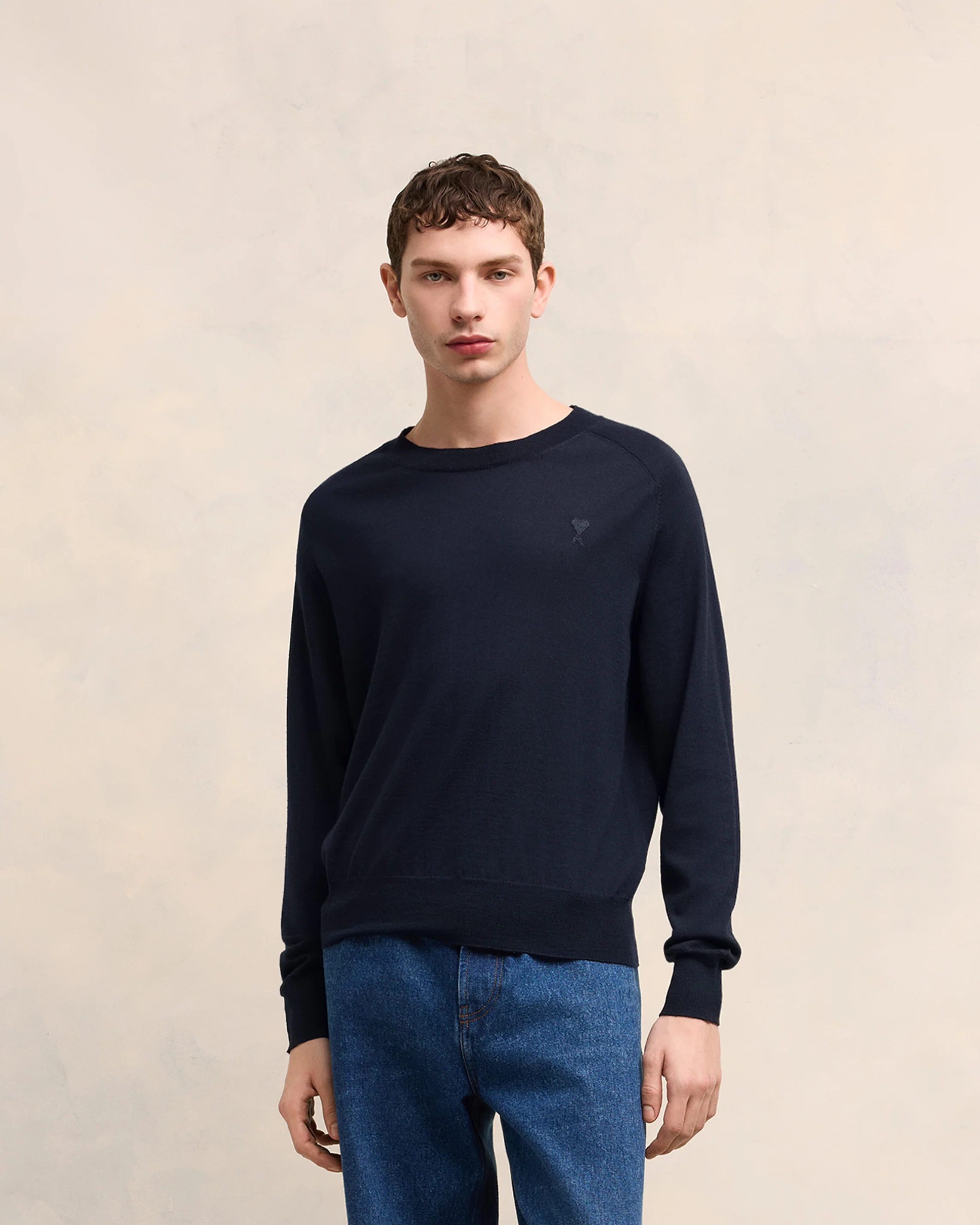 Tonal Ami de Coeur Crew Neck Sweater