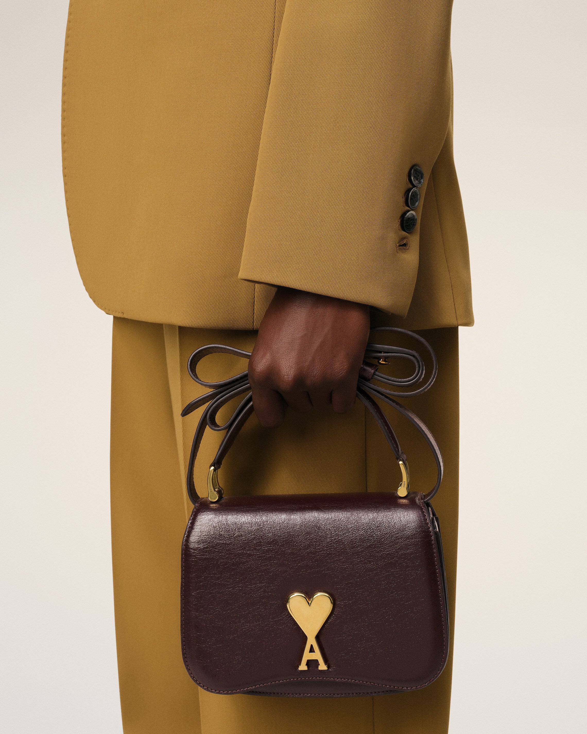 Burgundy Leather Top Handle Paris Paris Bag