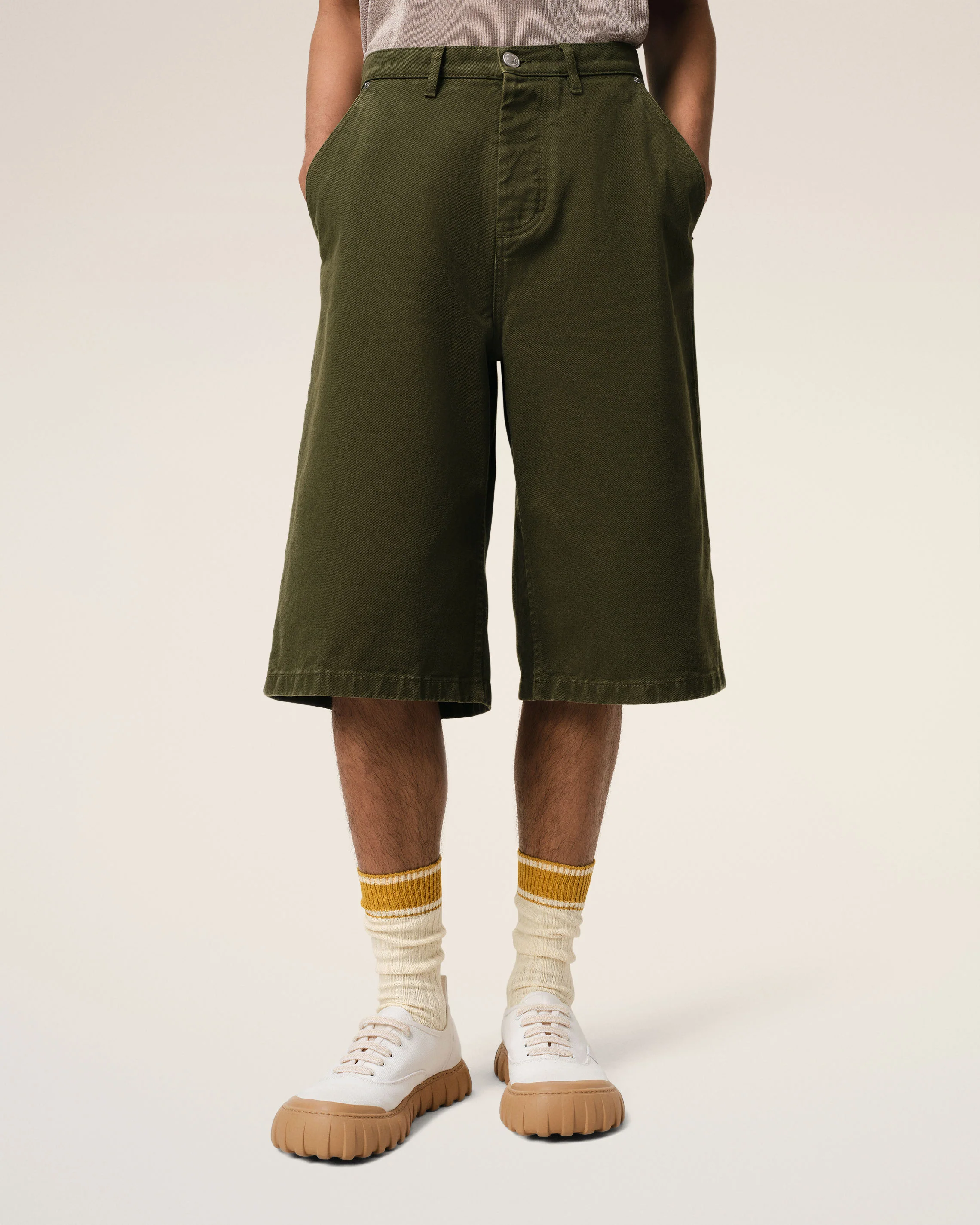 White Cotton Low Top Tempo Canvas Sneakers