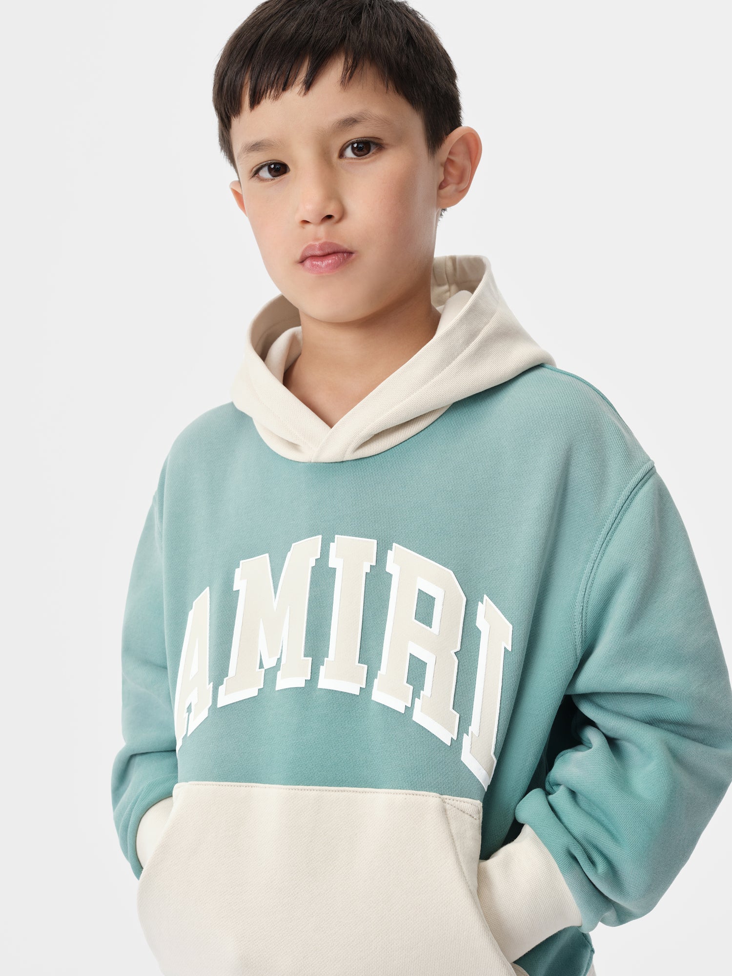 KIDS - KIDS' AMIRI COLLEGIATE HOODIE - Sea Blue