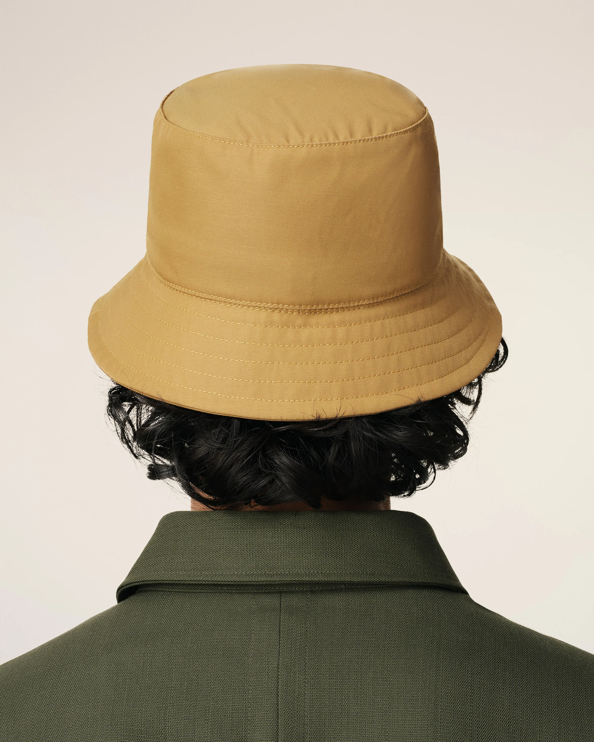 Mustard Twill Ami de Coeur Stud Bucket Hat