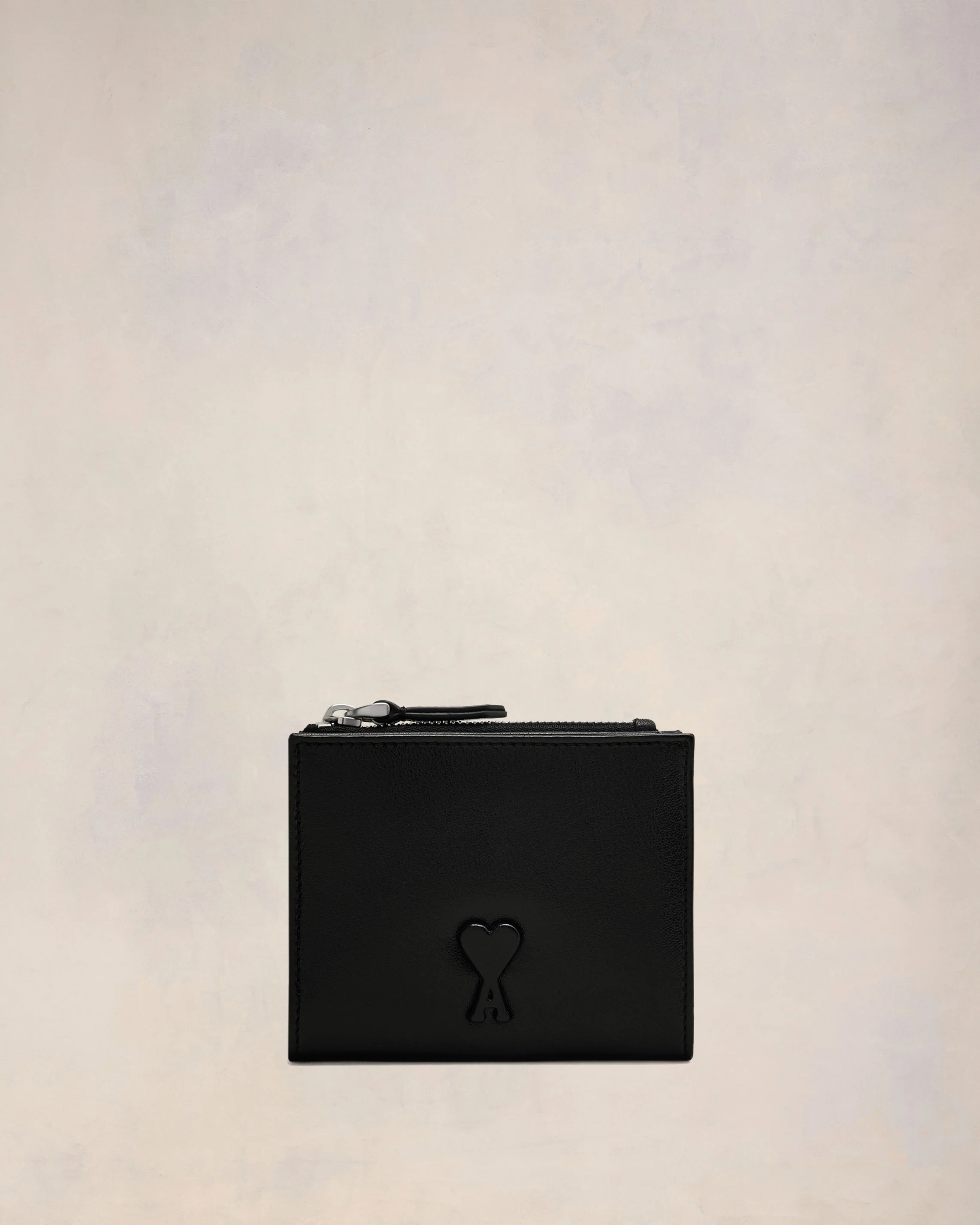 Black Leather Voulez-Vous Folded Wallet