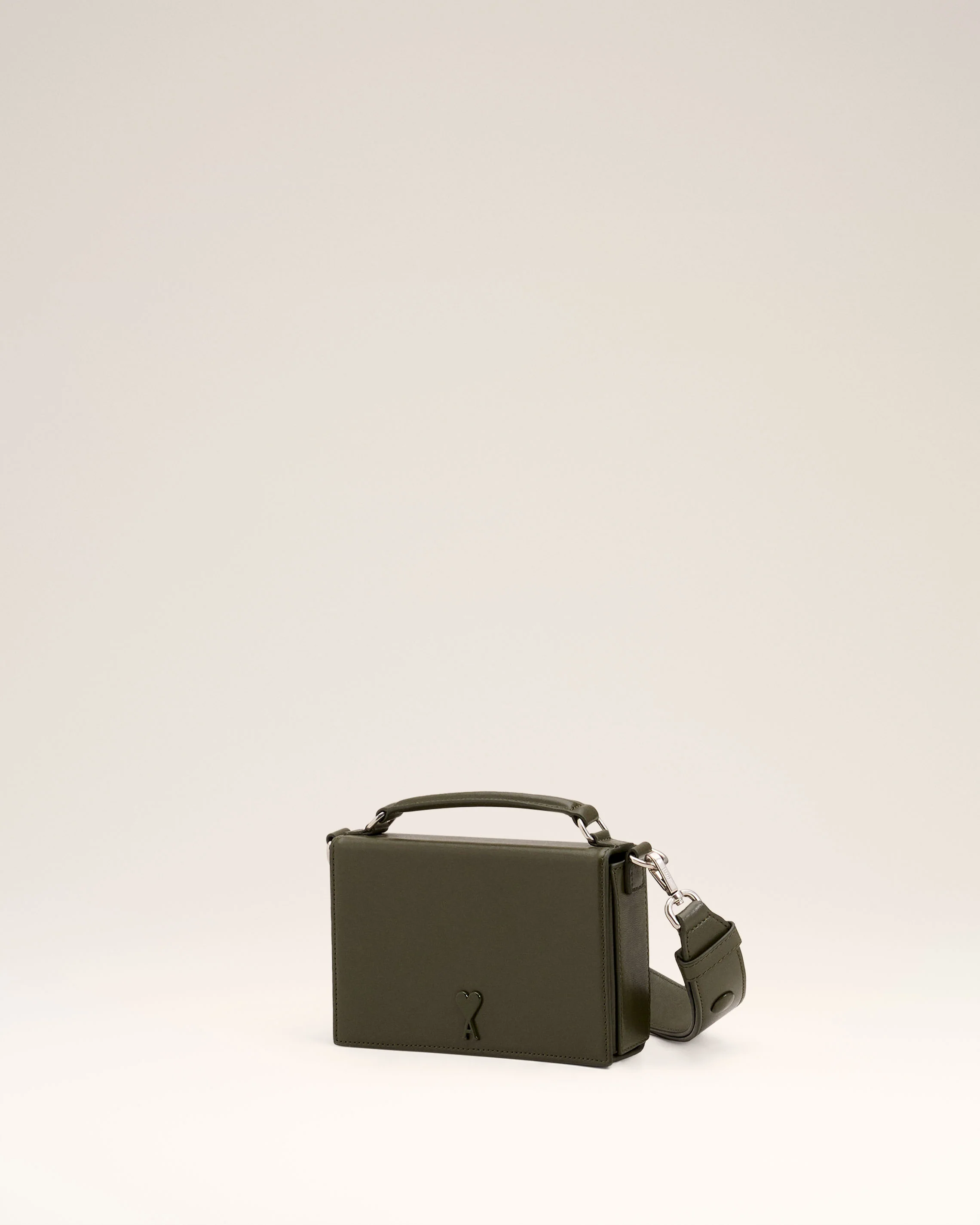 Green Leather Ami de Coeur Lunch Box Bag