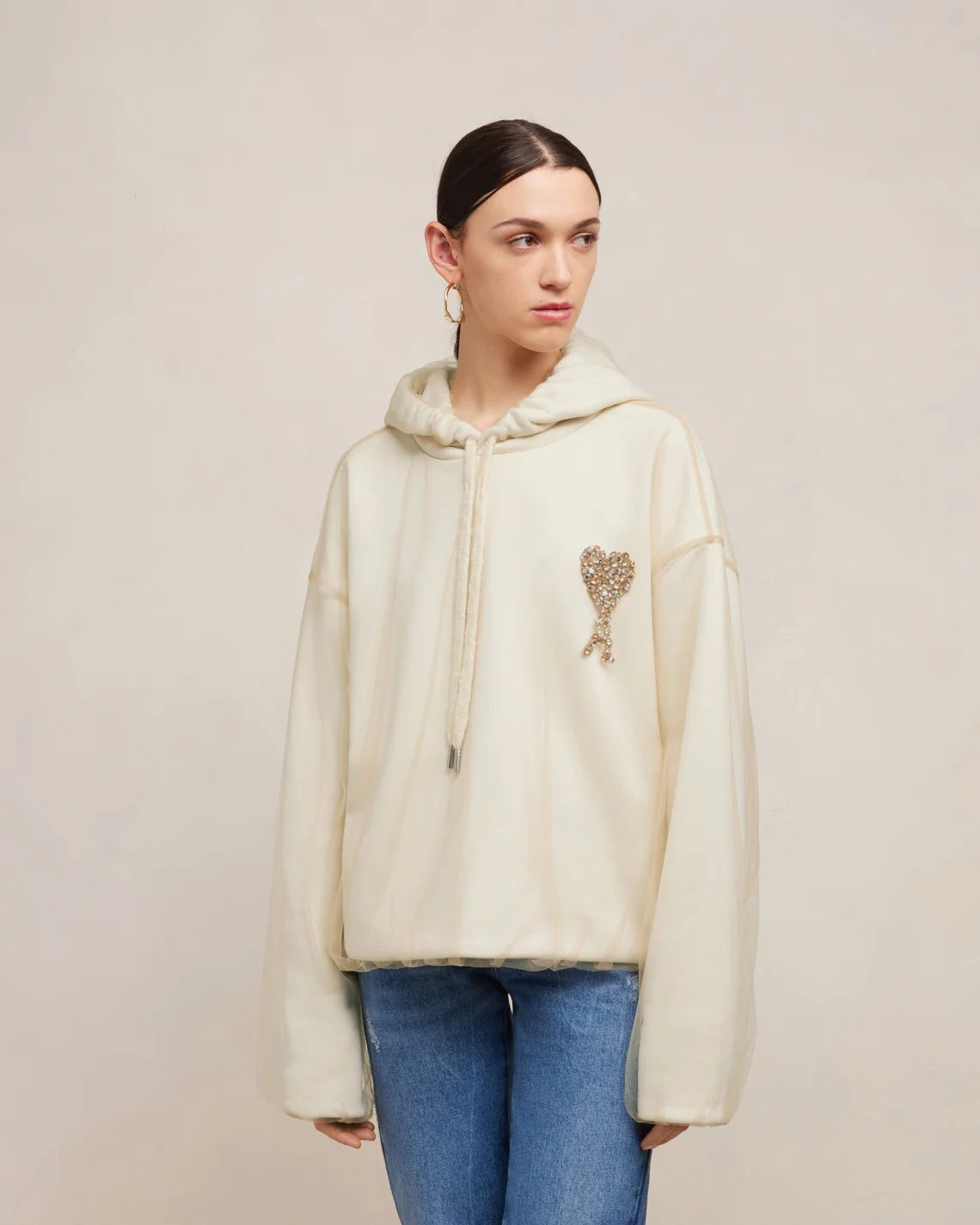 Ami de Coeur Embroidery Hoodie