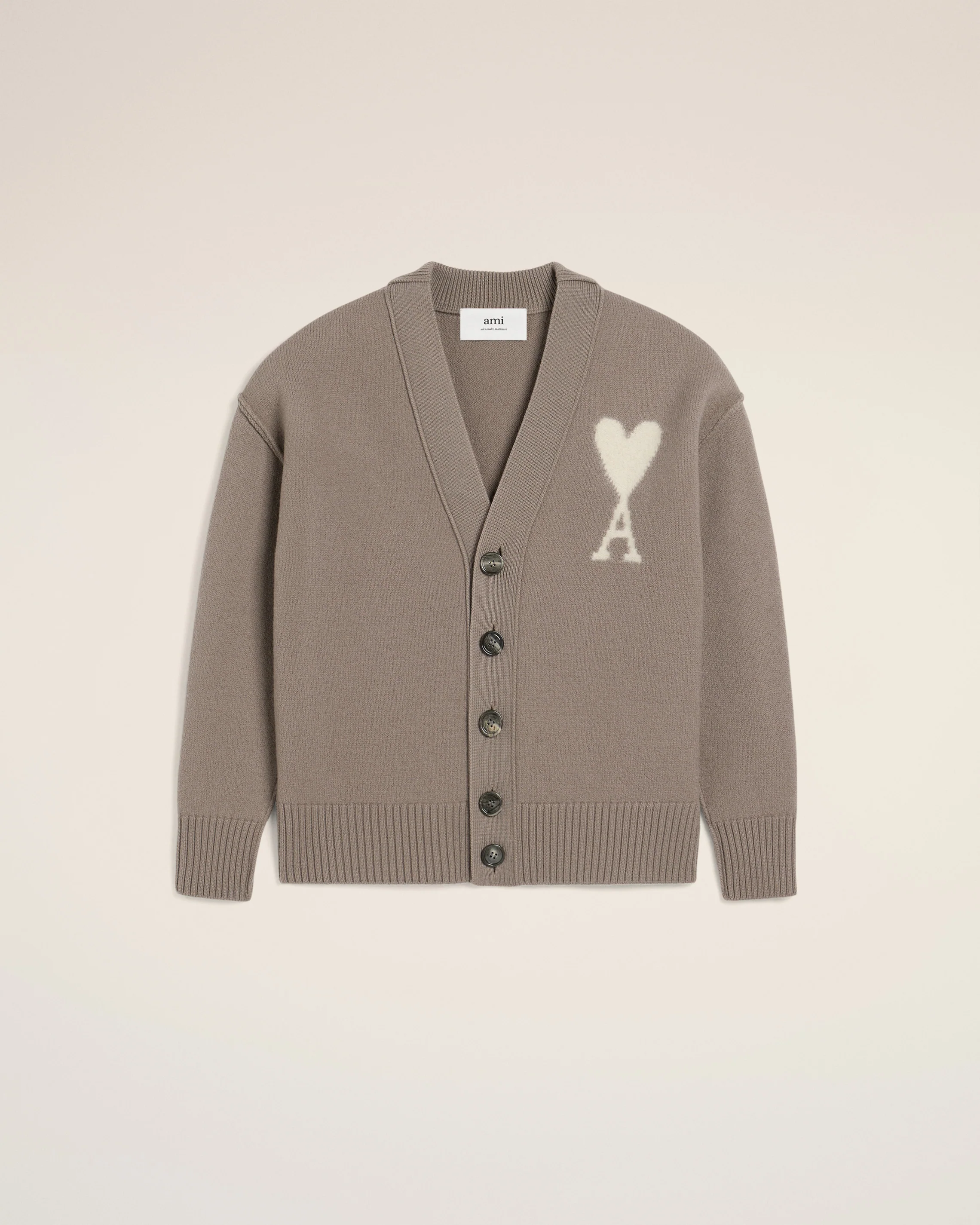 Taupe Wool Ami de Coeur Cardigan