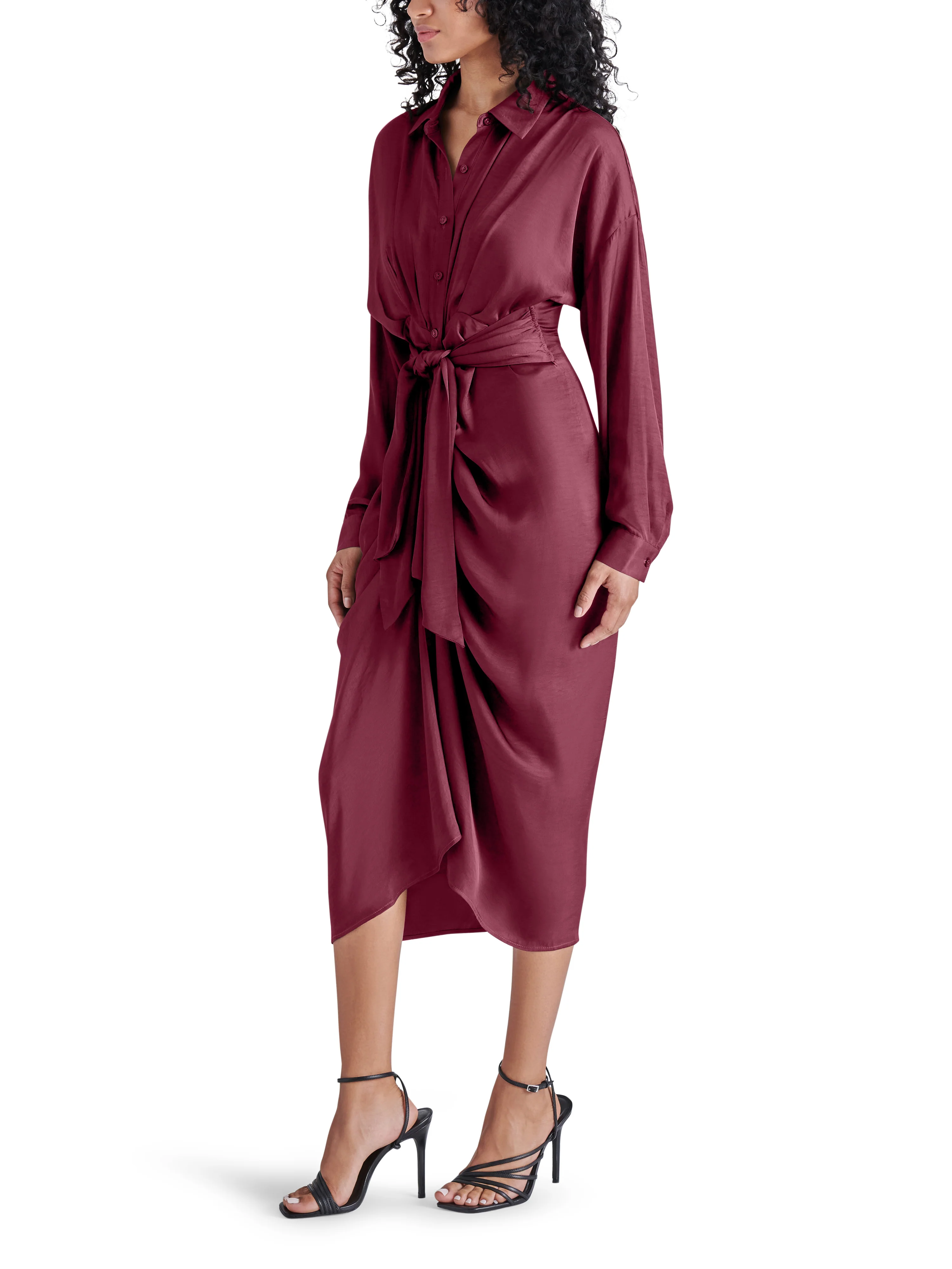 SULA DRESS BURGUNDY