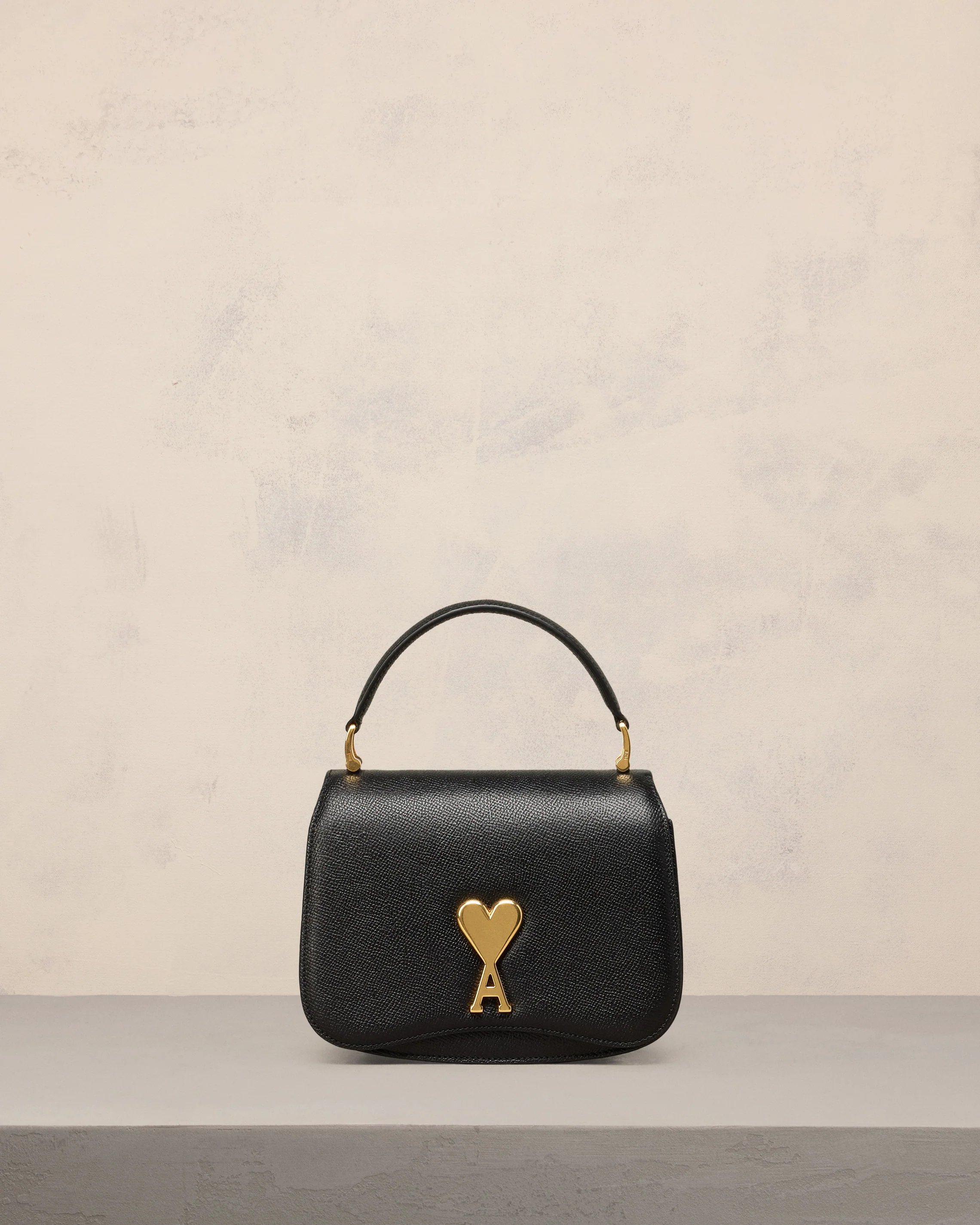 Black Leather Top Handle Paris Paris Bag