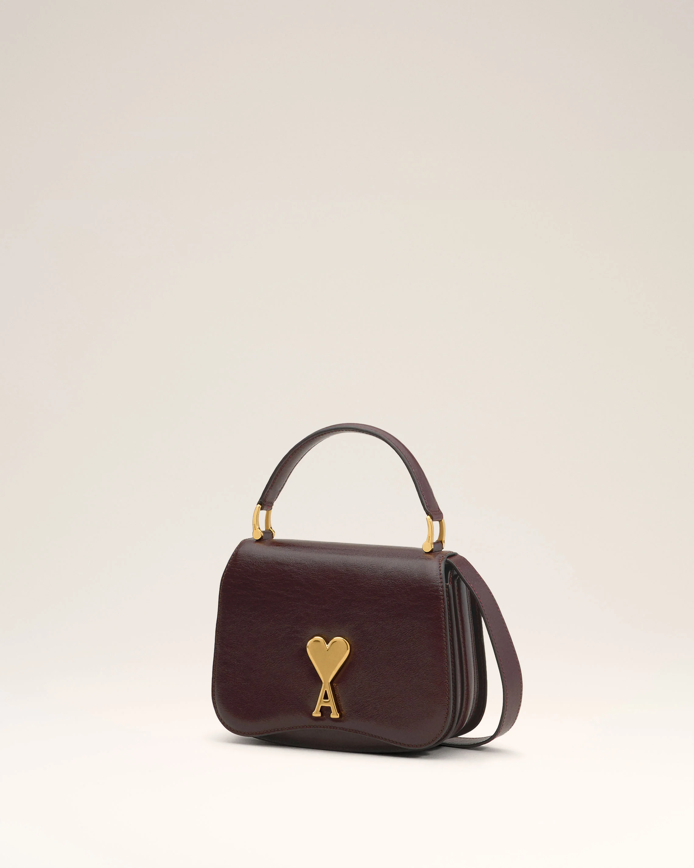 Burgundy Leather Top Handle Paris Paris Bag