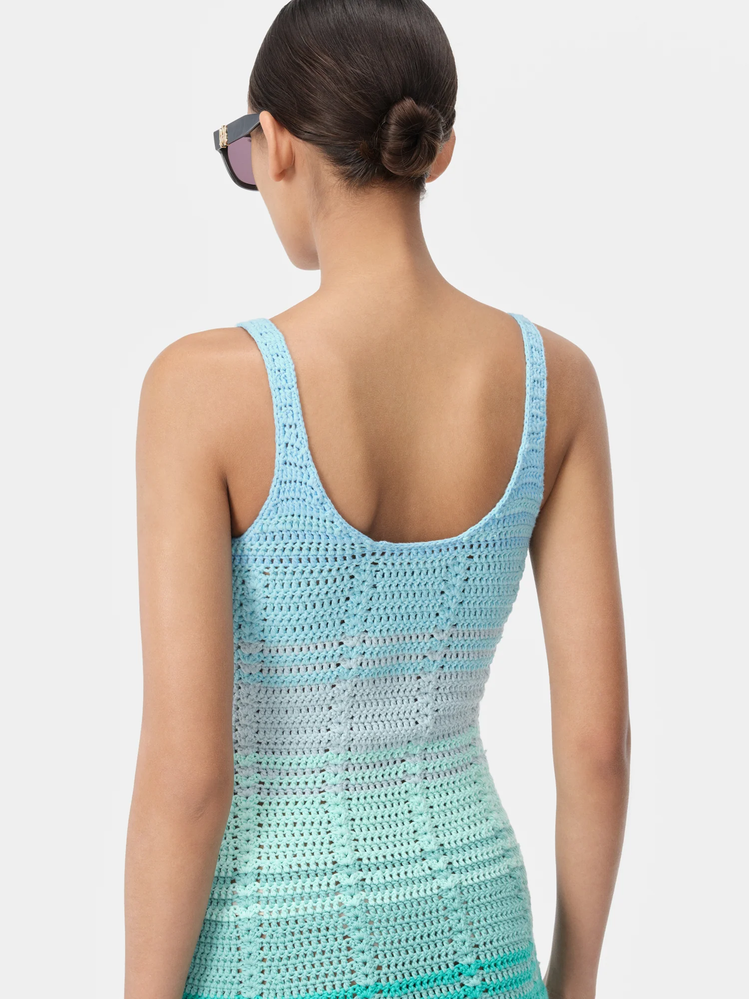 WOMEN - WOMEN'S SUNSET OMBRE CROCHET DRESS - Blue Multi