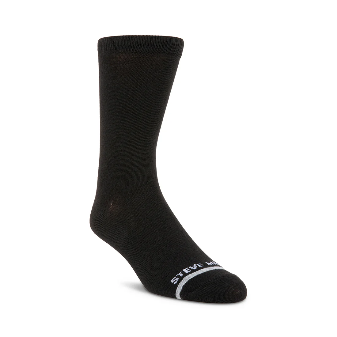 5 PK SM MEN'S CREW SOCKS BLACK