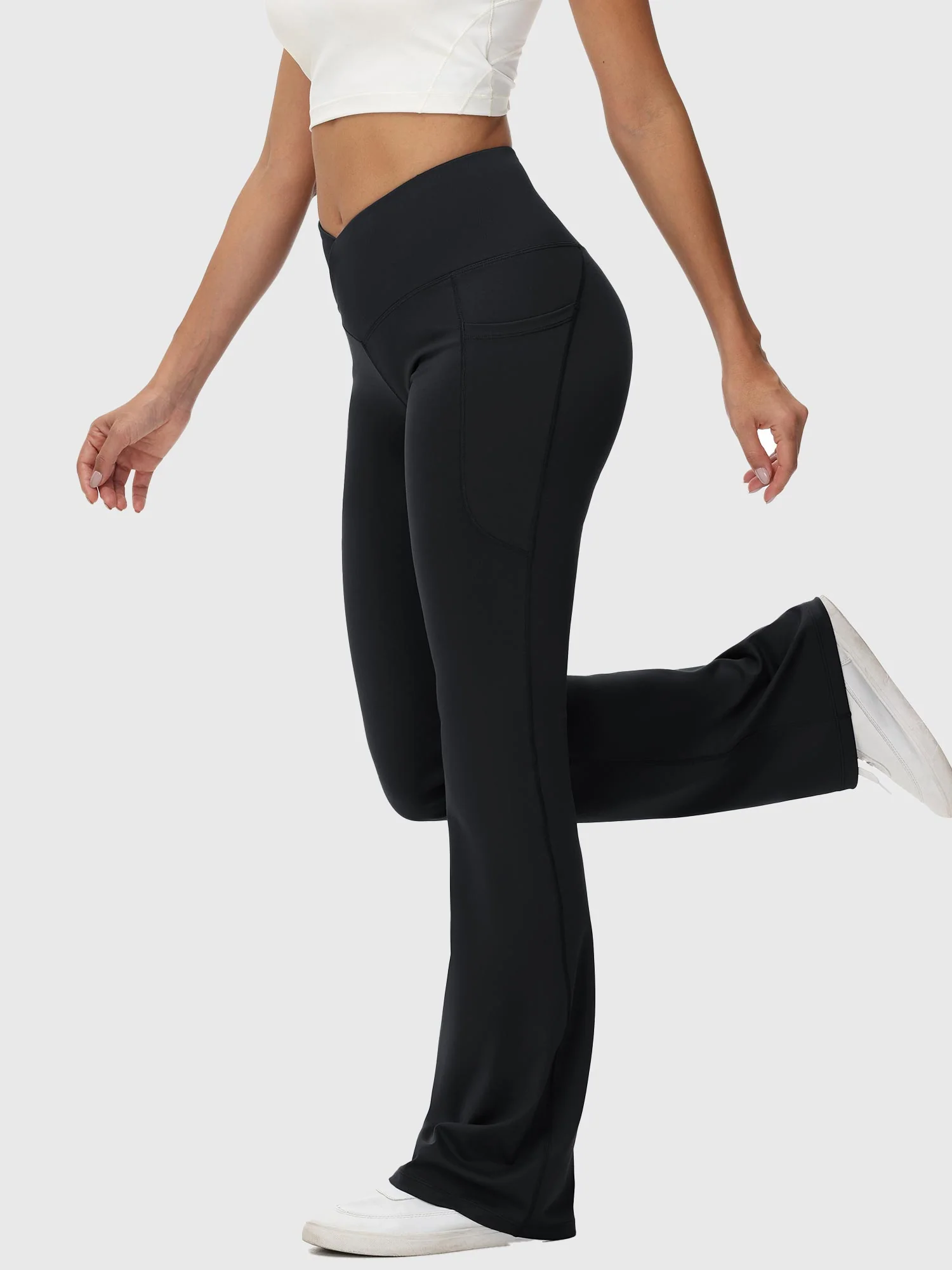Laureate 34 Crossover High Rise Flared Pants