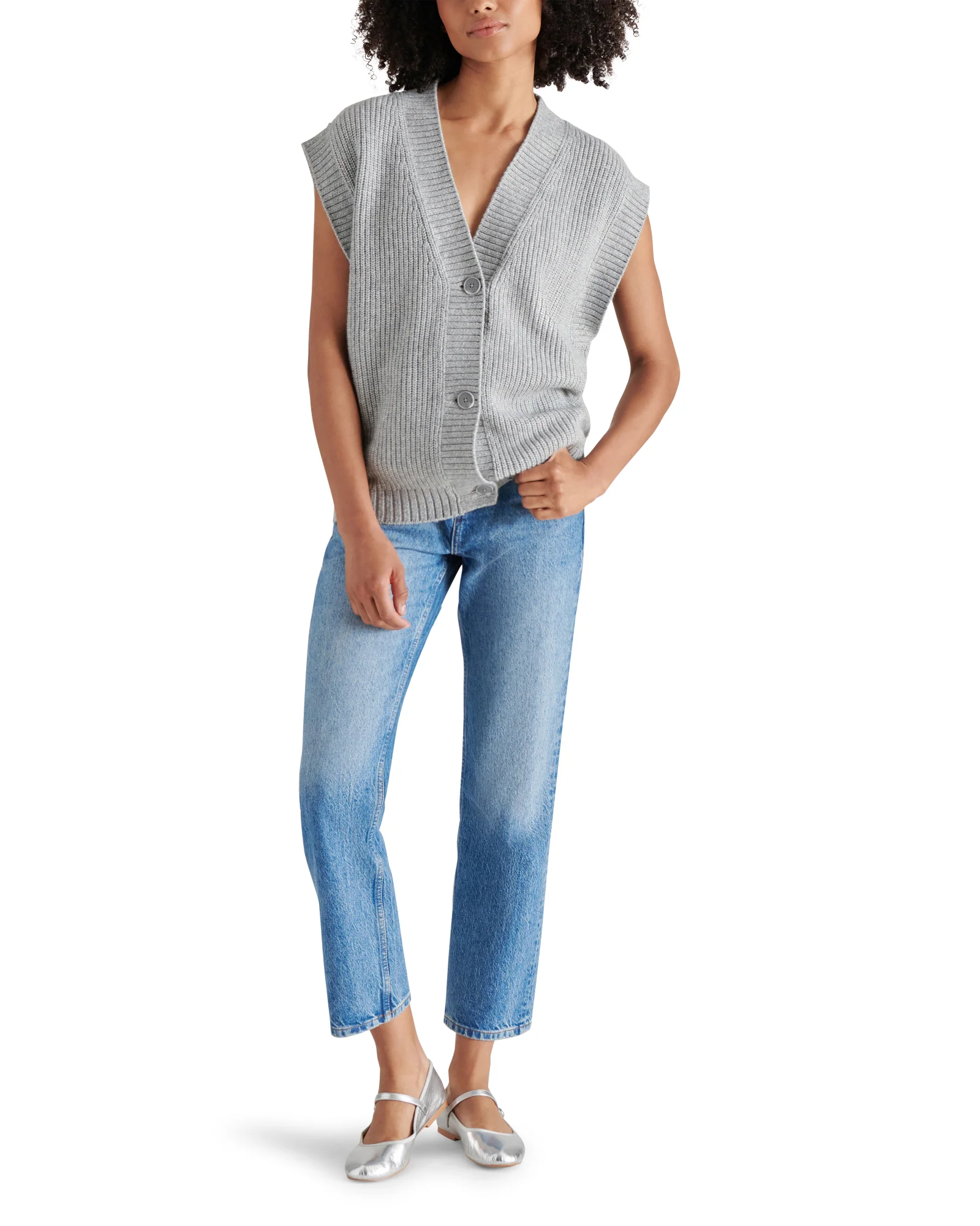 GIORGIA SWEATER VEST GREY