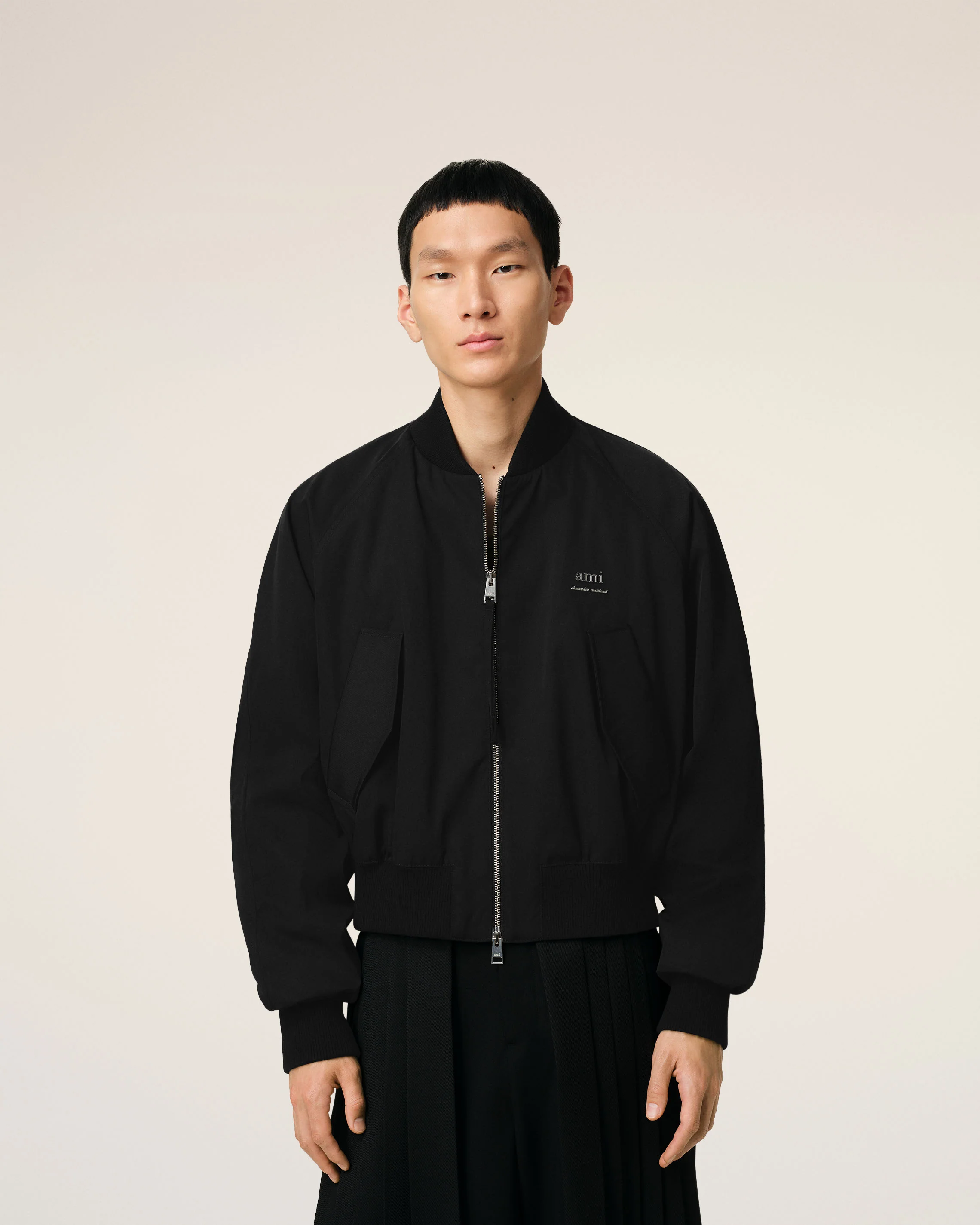 Black Twill Bomber