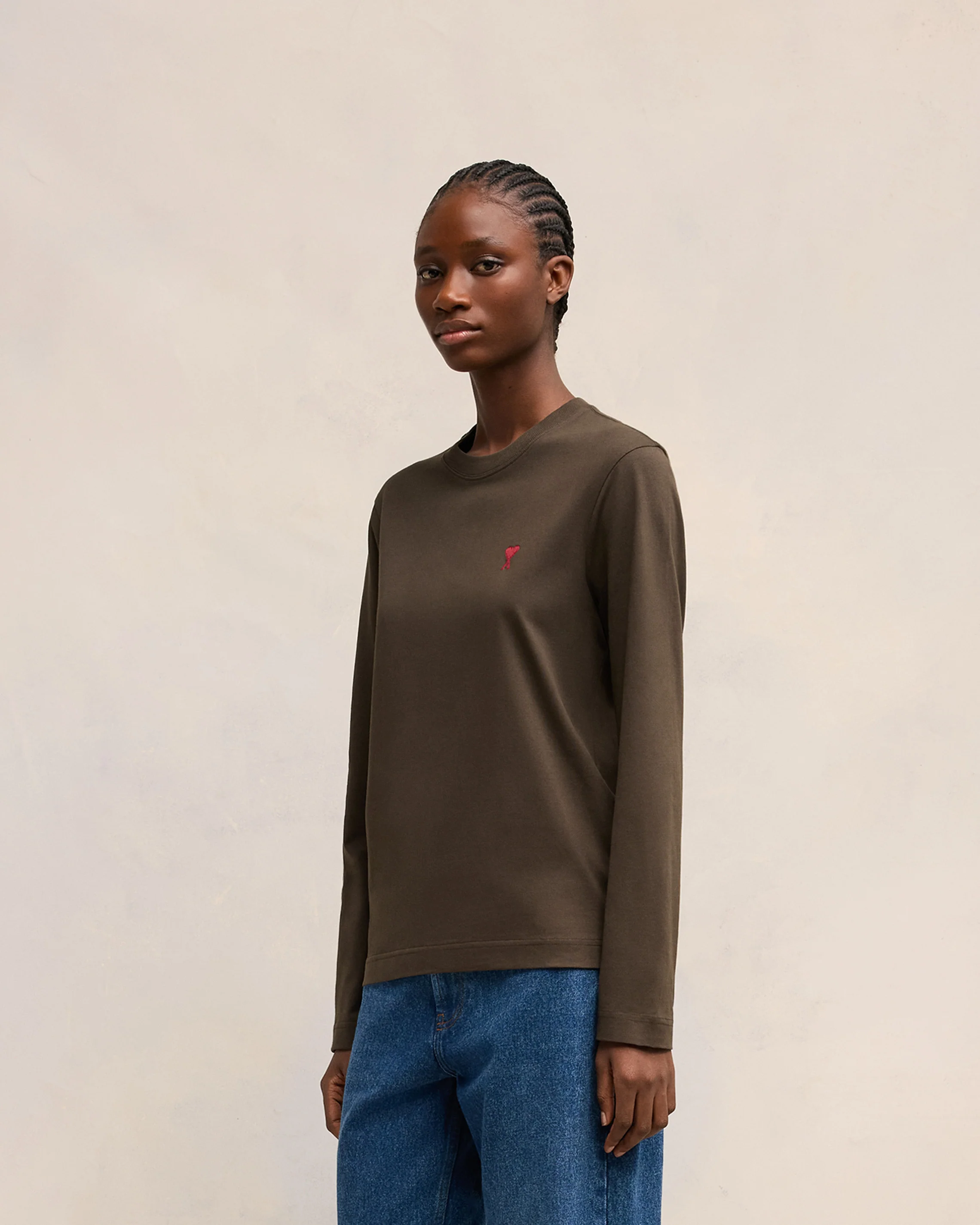 Red Ami de Coeur Longlseeves T-shirt