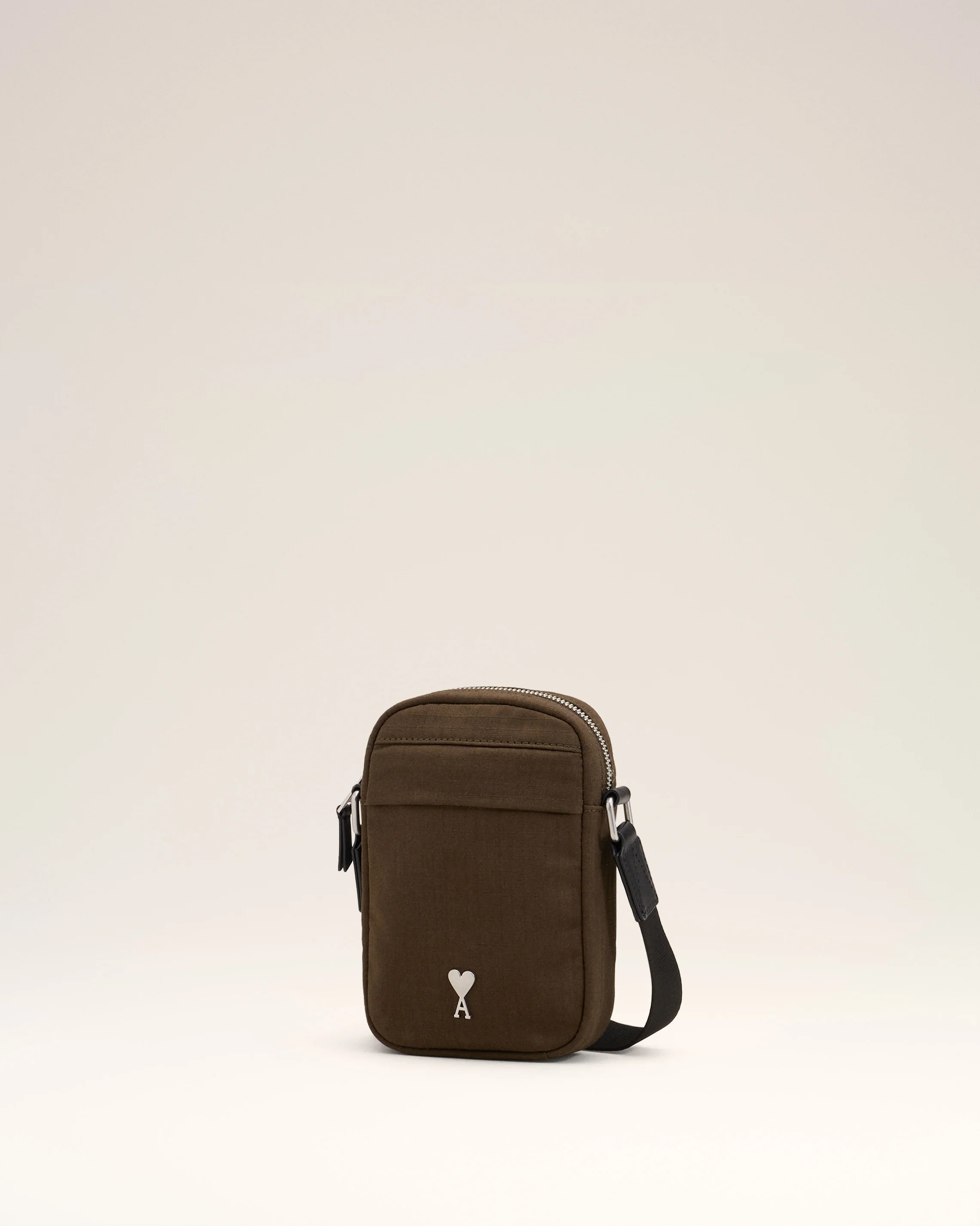 Green Canvas Small Ami de Coeur Crossbody Bag