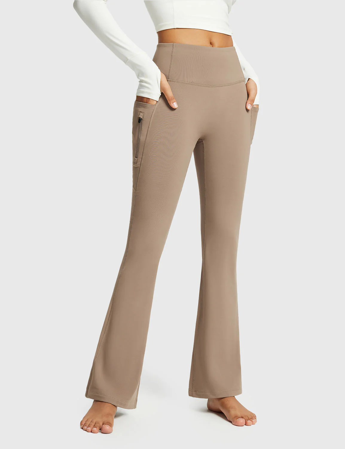 Laureate High-Rise Thermal Flared Pants