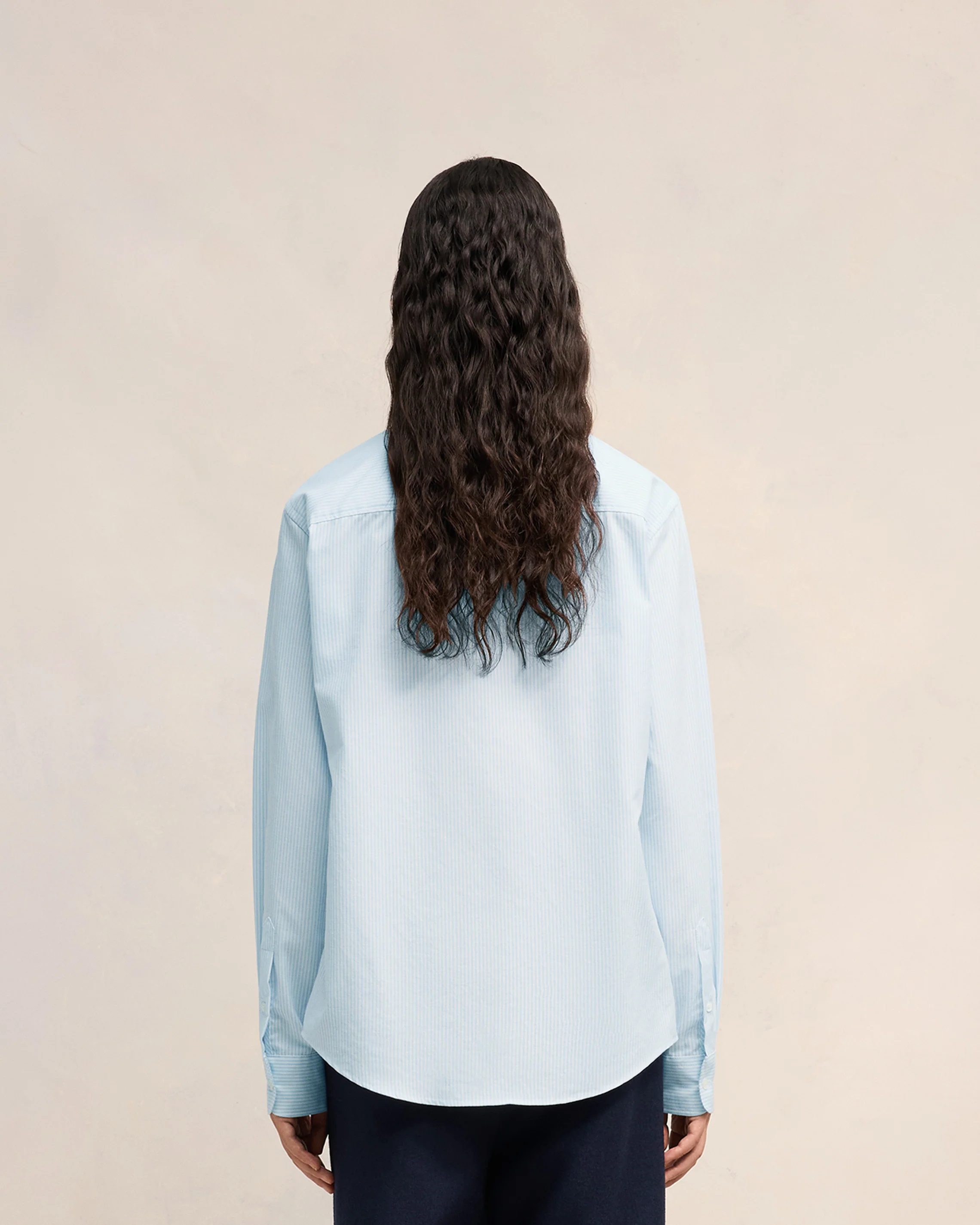 Blue Cotton Button-Down Ami de Coeur Shirt