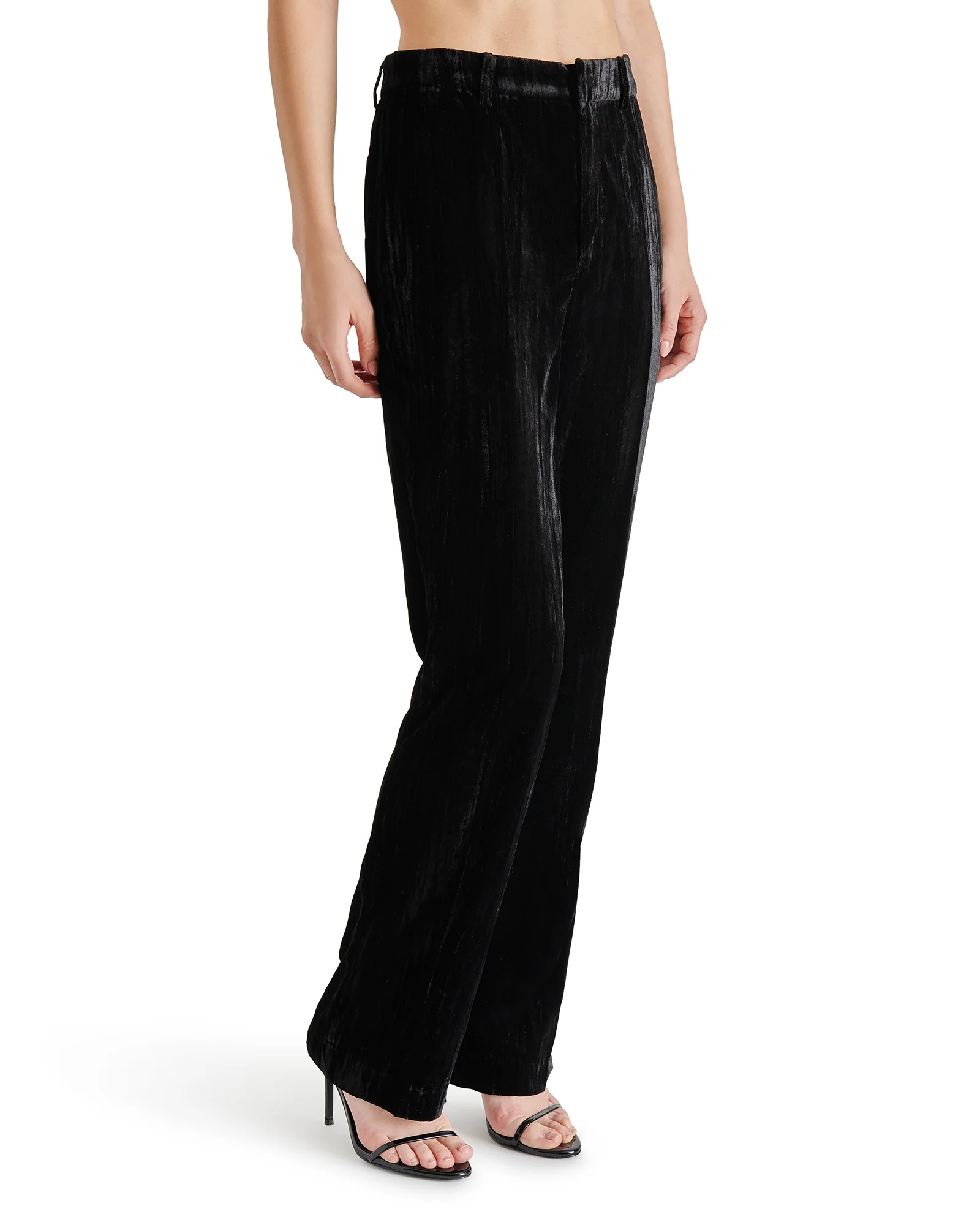 MERCER CRUSHED VELVET PANT BLACK