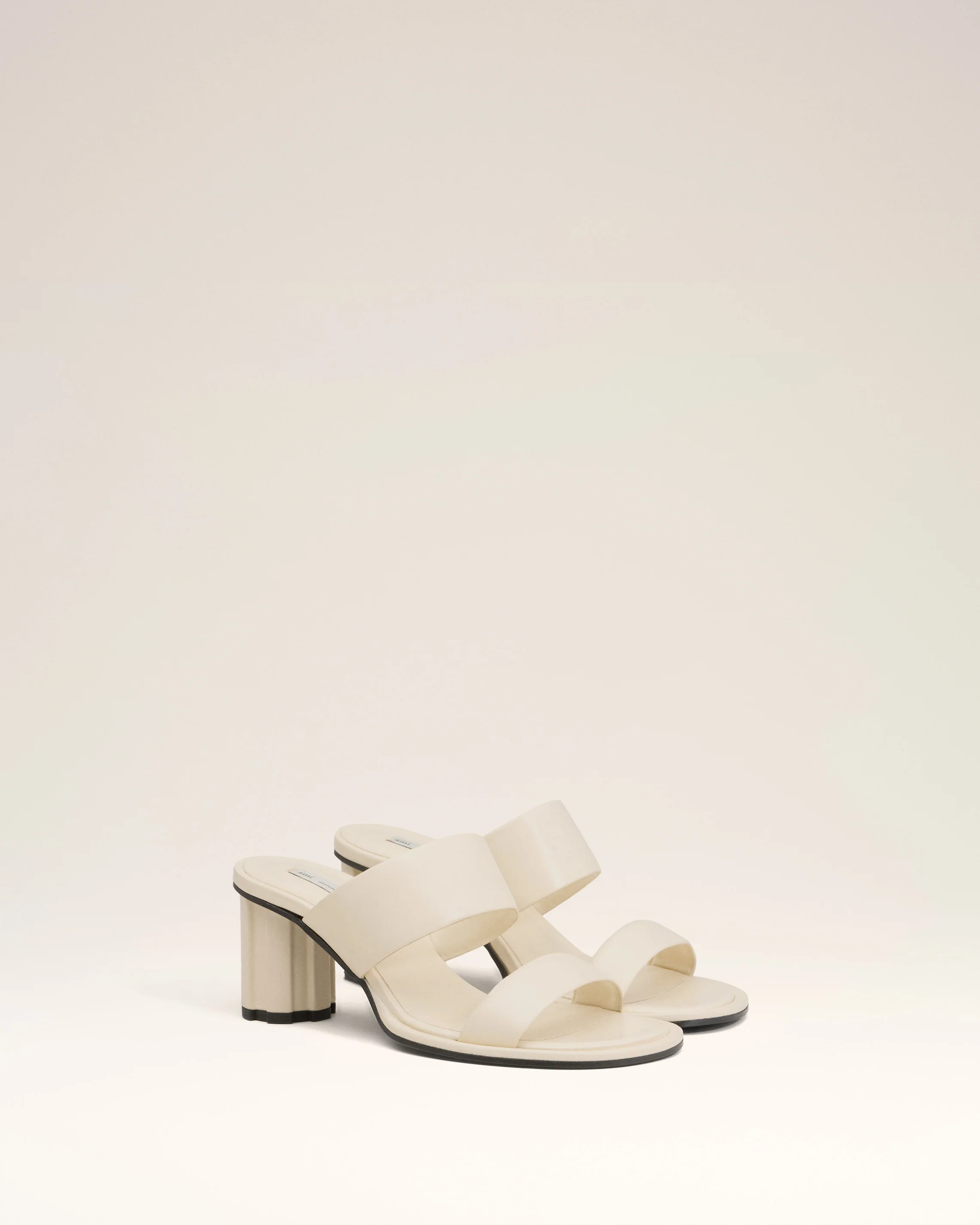 Beige Leather Piano Sandals