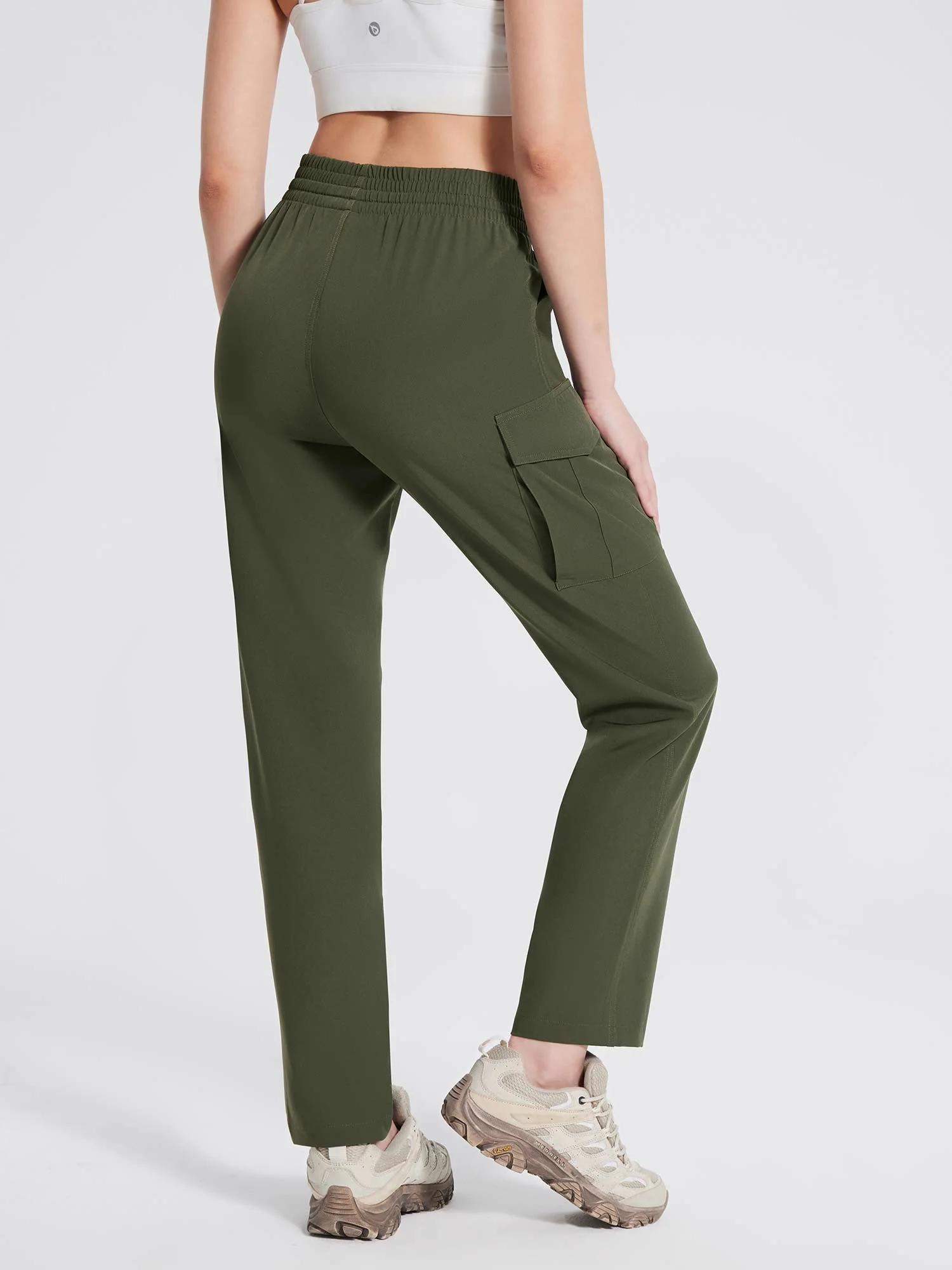 Laureate Utility Big Pocket Straight-Leg Pants