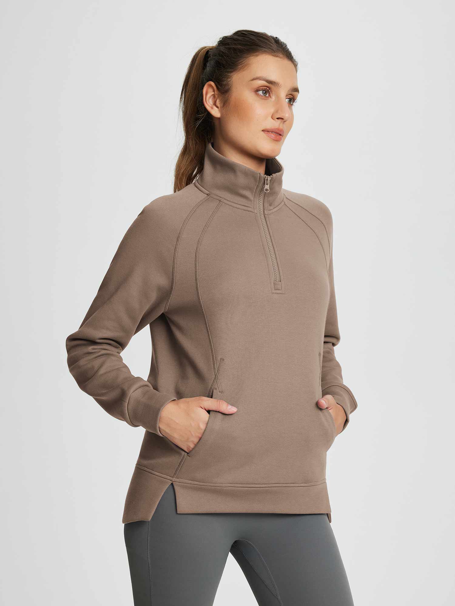 Evergreen Cozy Fleece Half-Zip Pullover