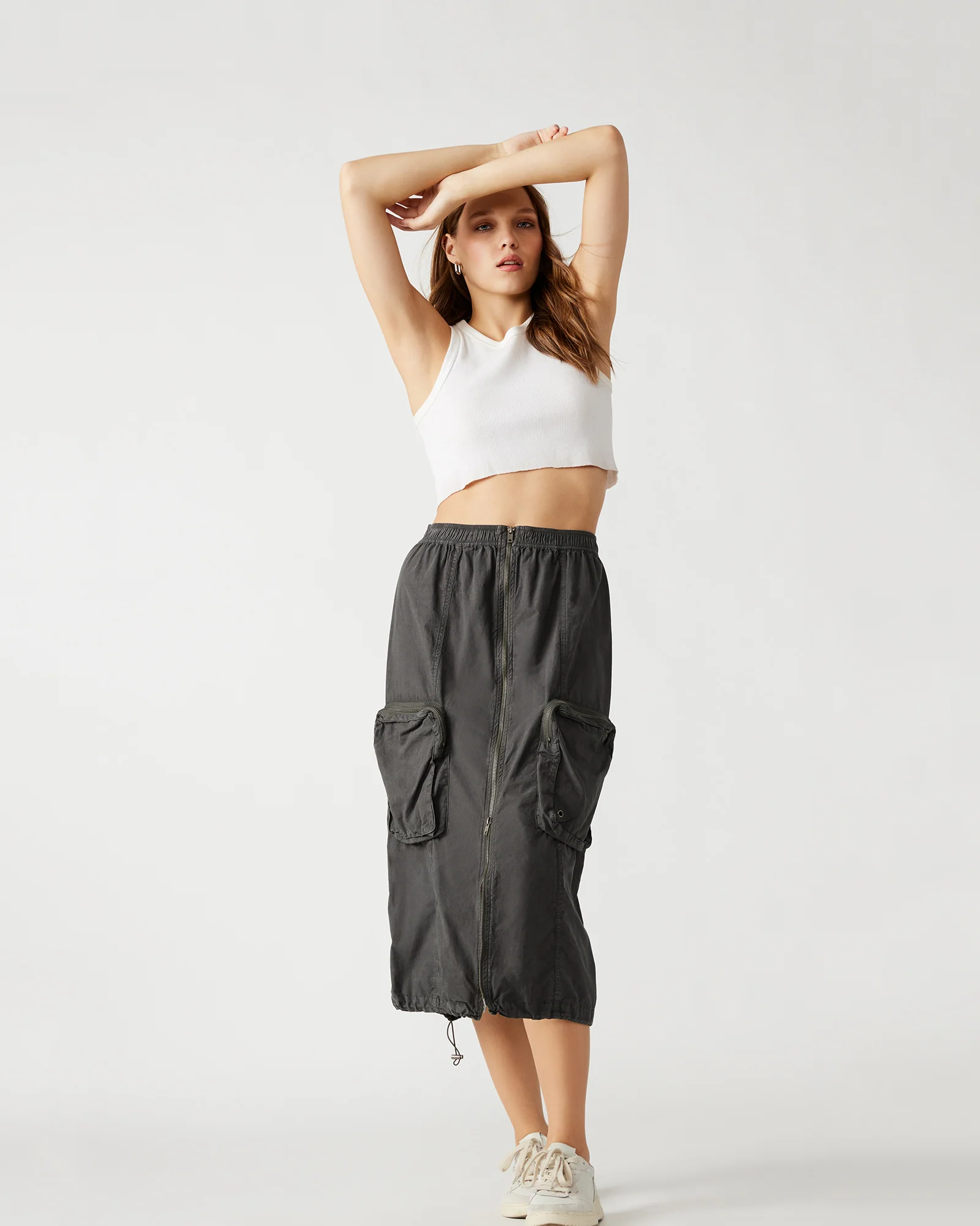 VANESSA SKIRT CHARCOAL