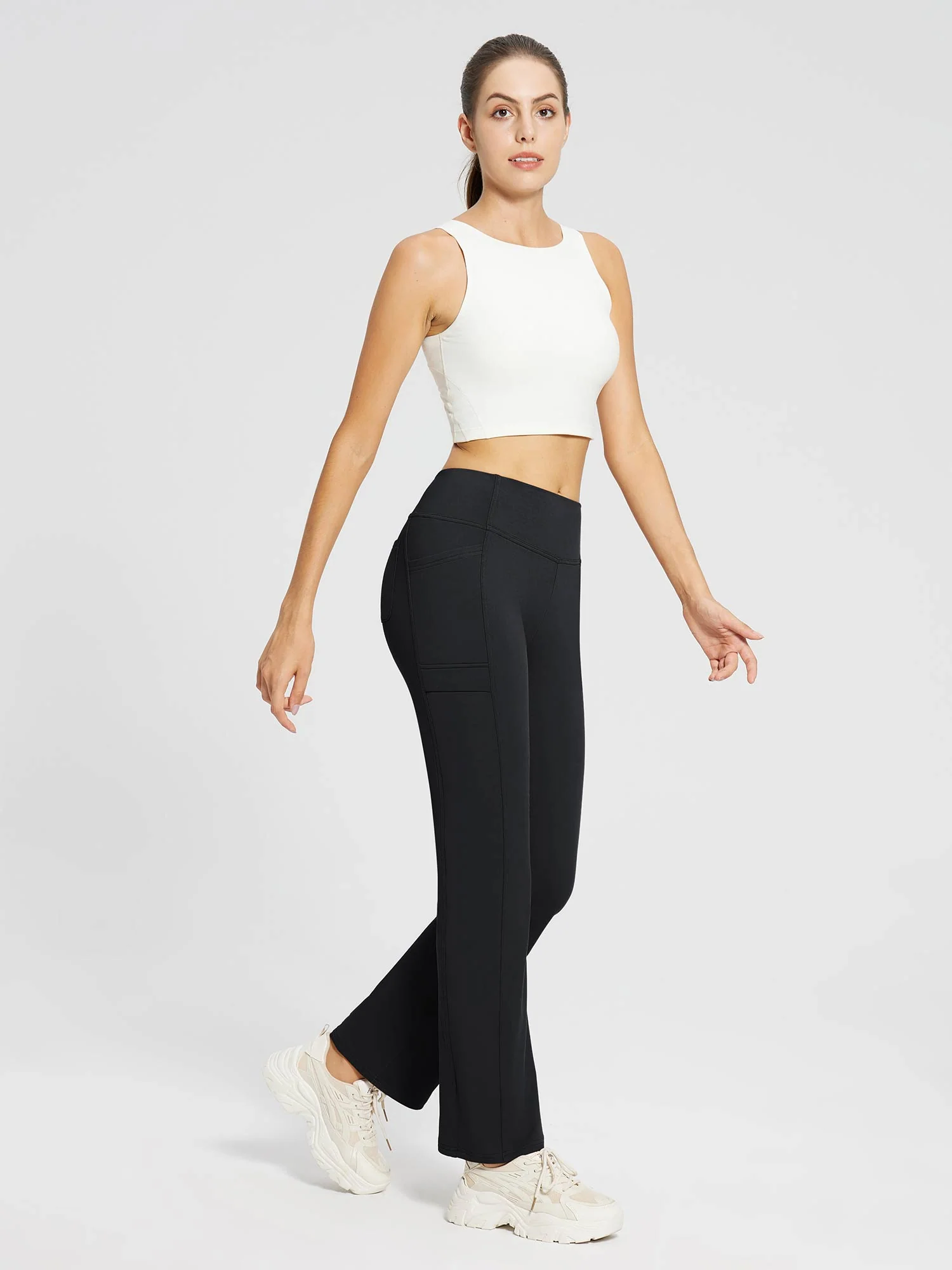 Evergreen Fleece Straight-Leg Trousers