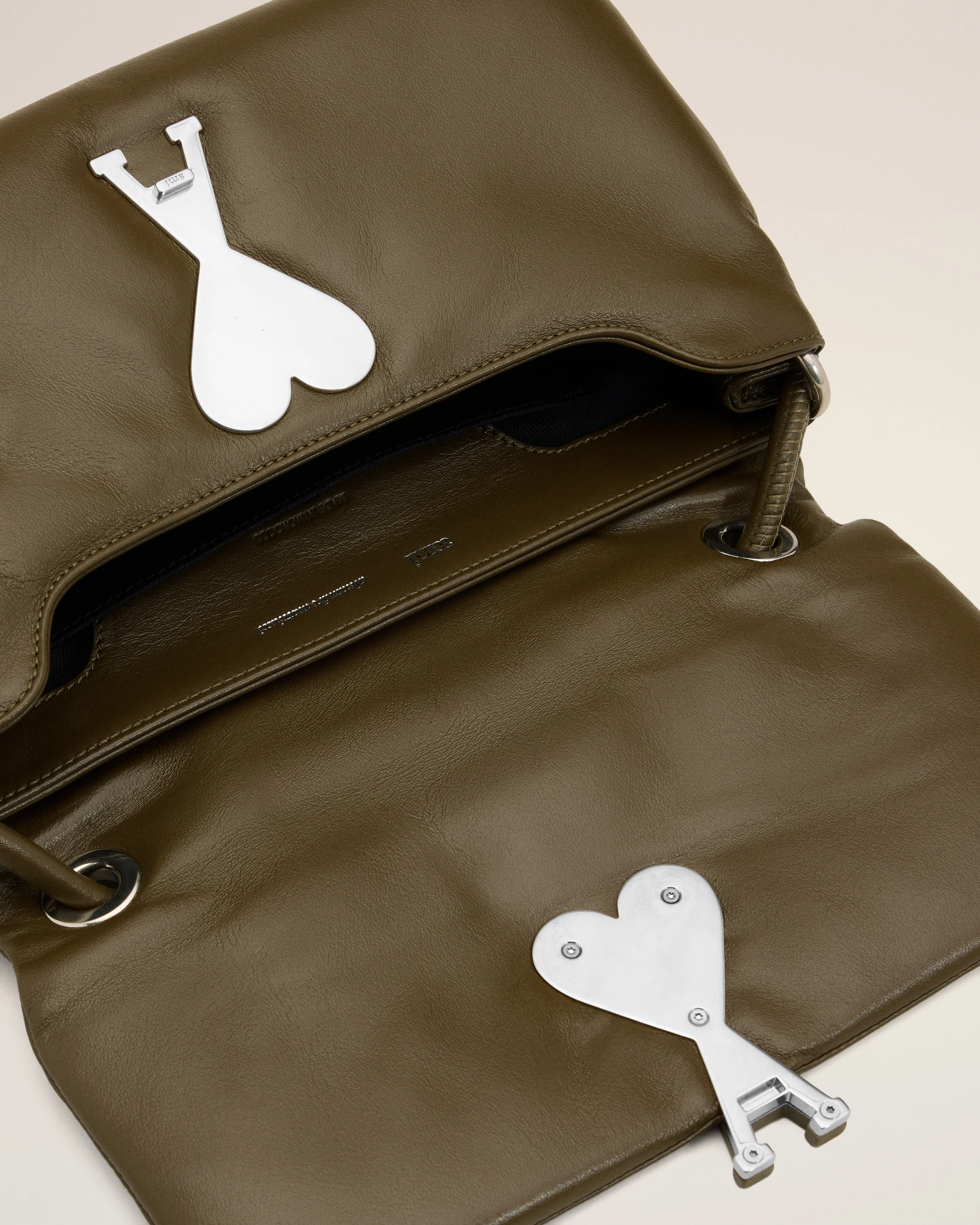 Khaki Leather Voulez-Vous Bag