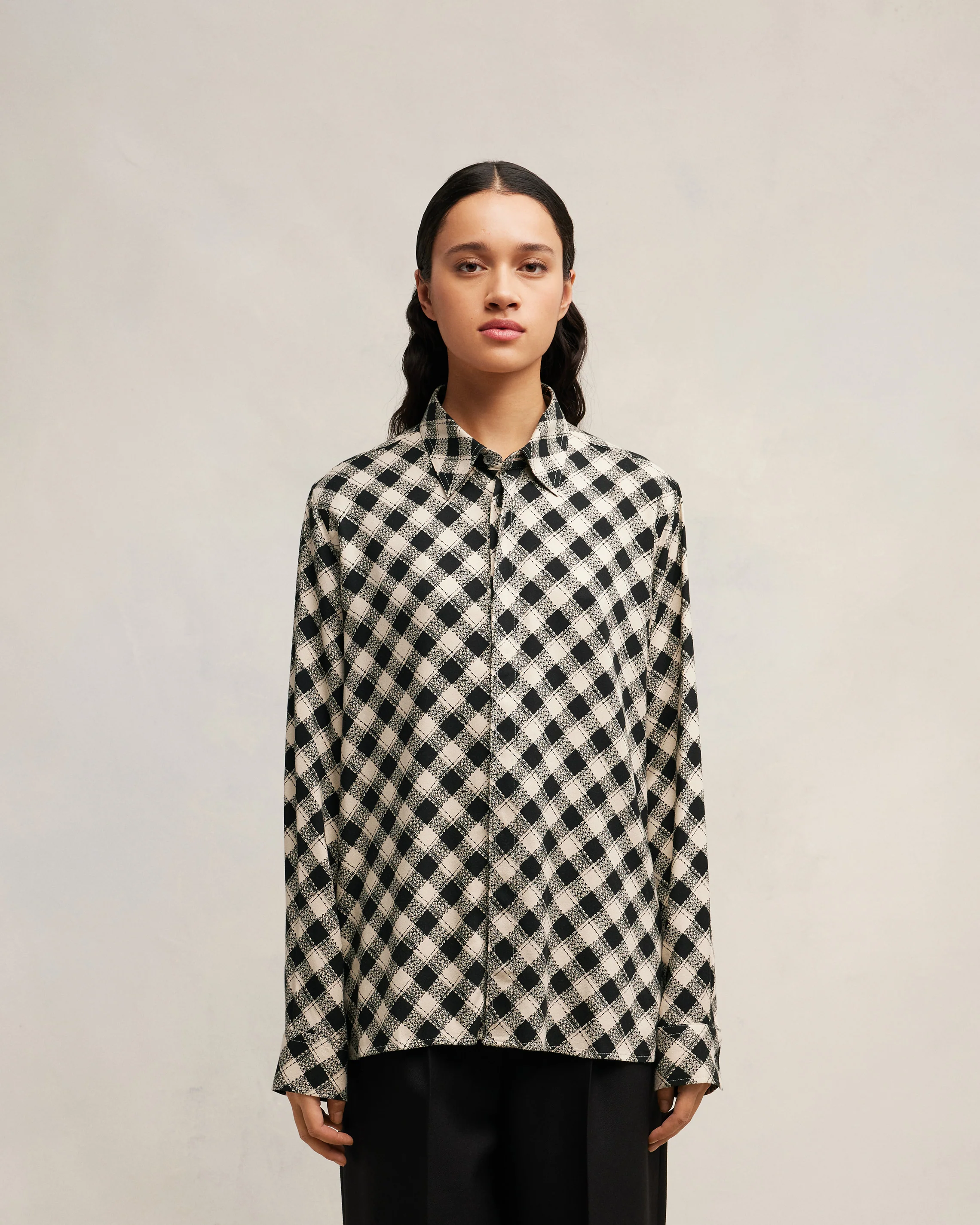 Double Topstitching Classic Shirt