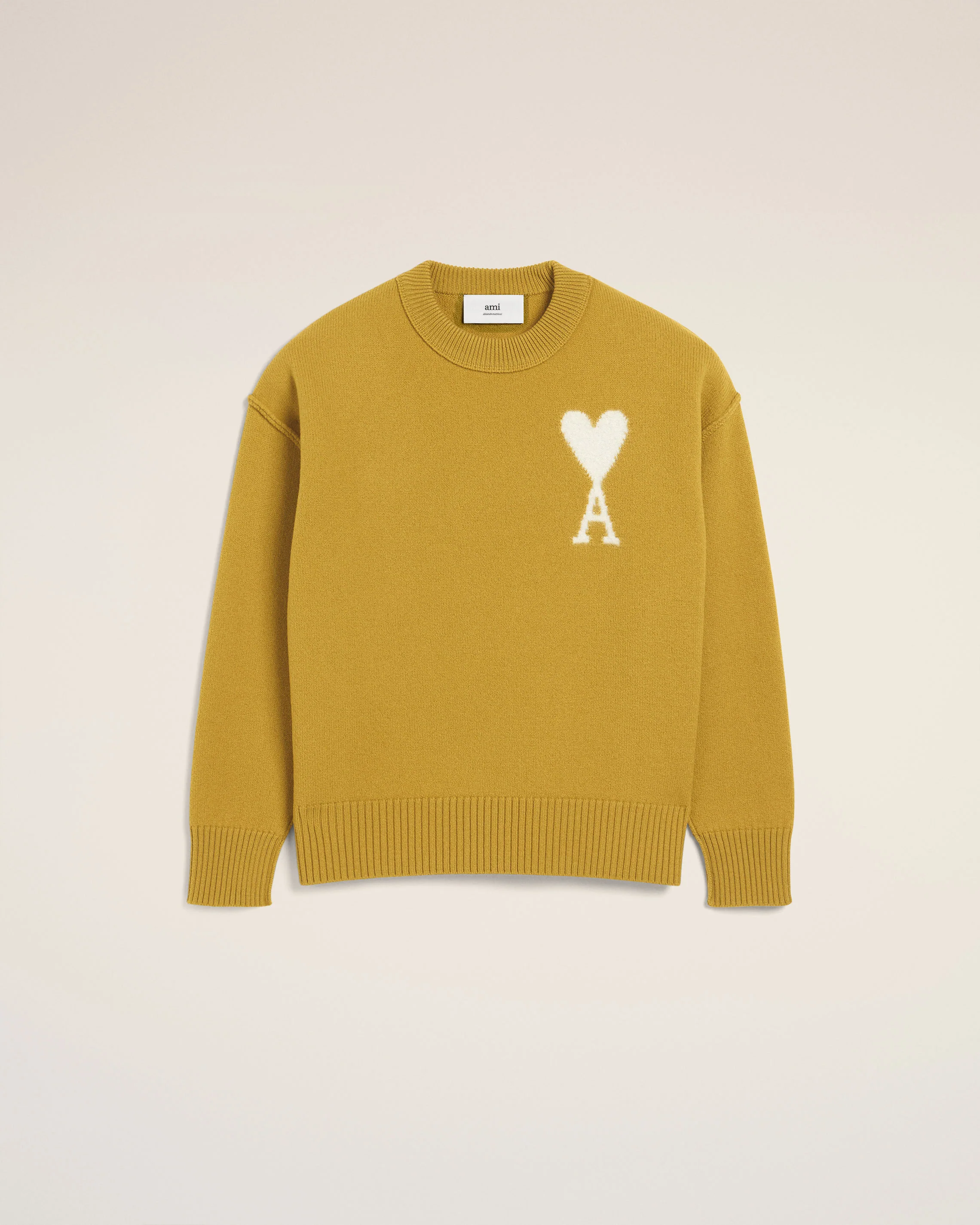 Mustard Wool Ami de Coeur Sweater