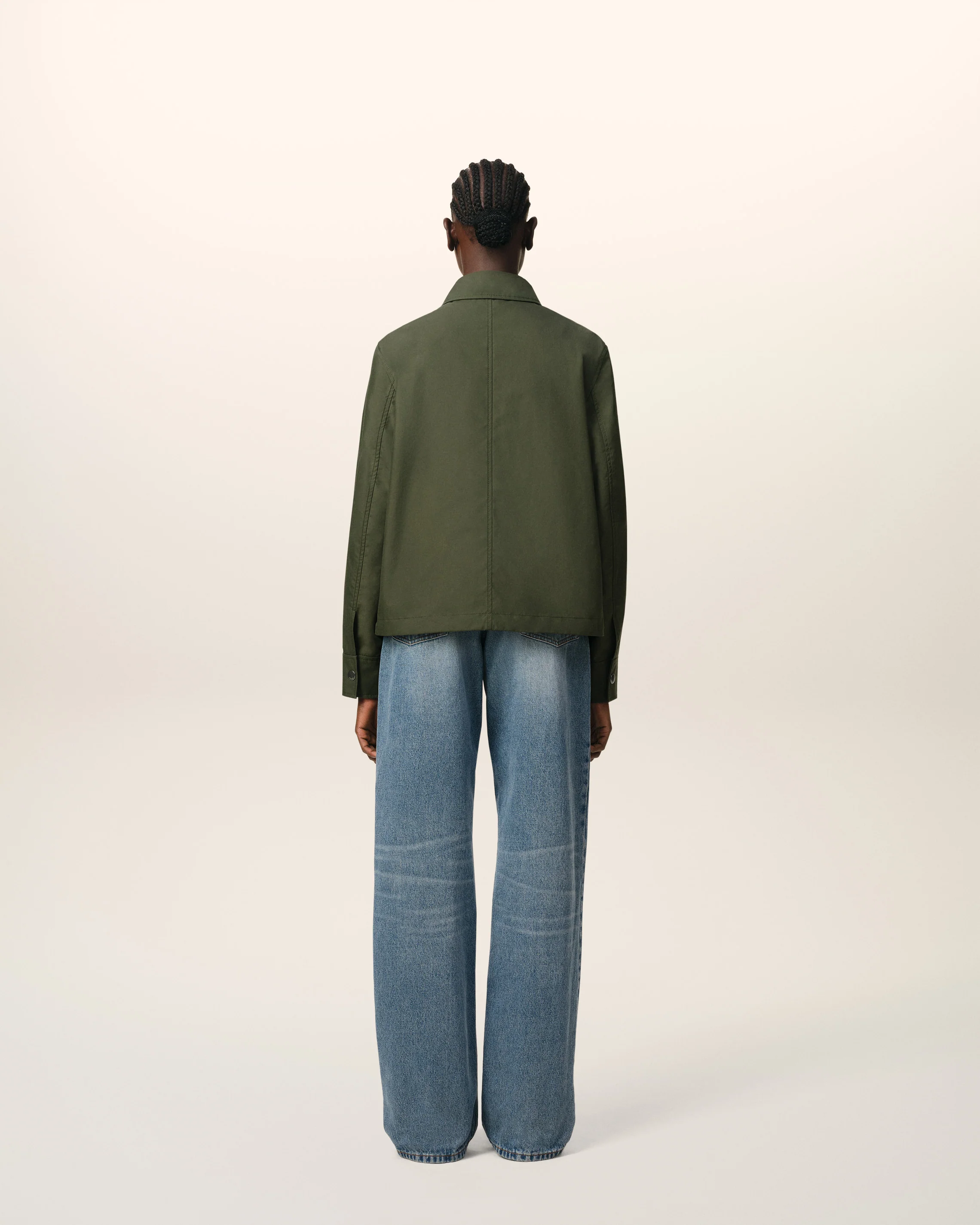 Green Buttoned Jacket