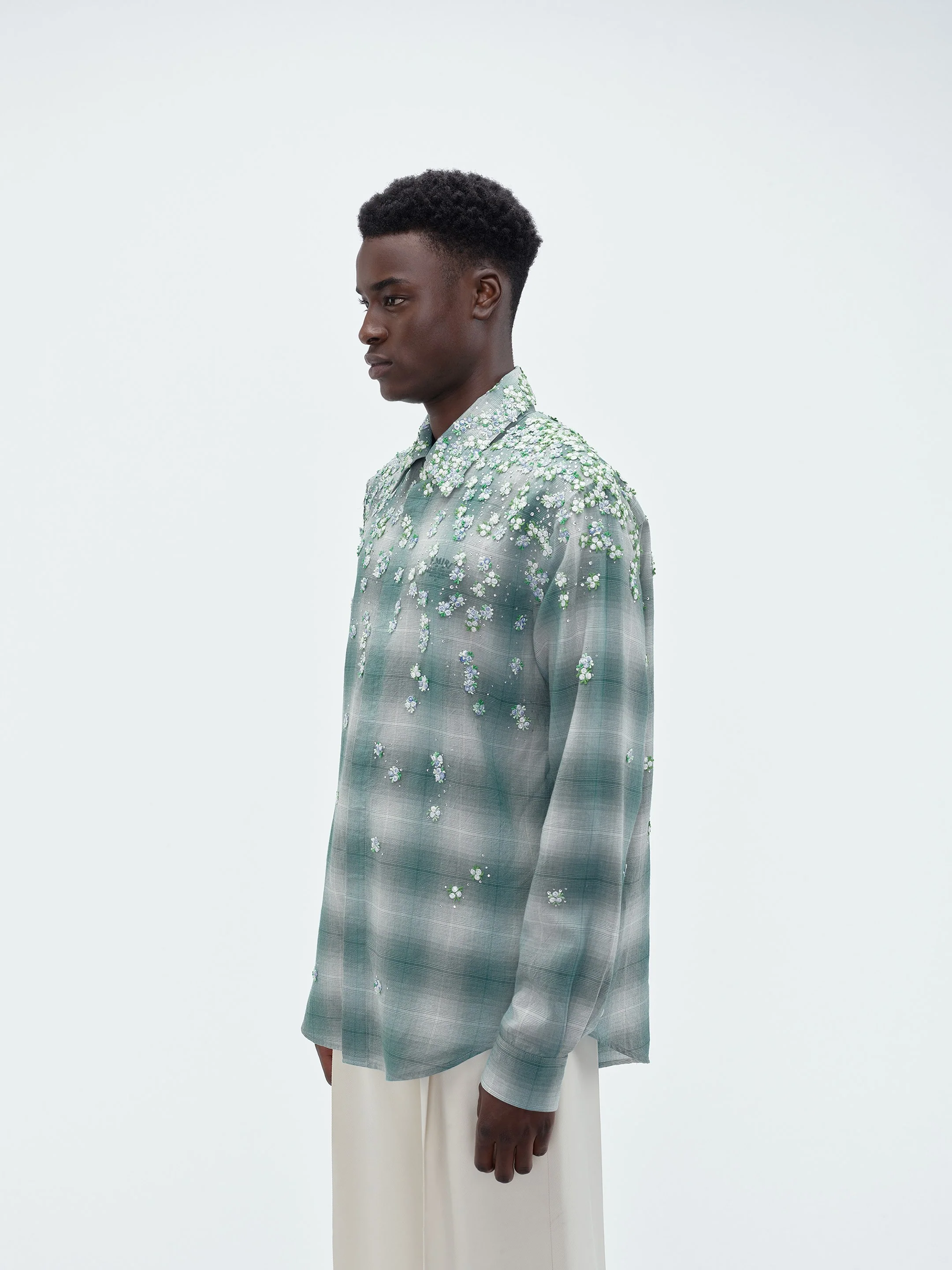 FLORAL FLANNEL - Blue