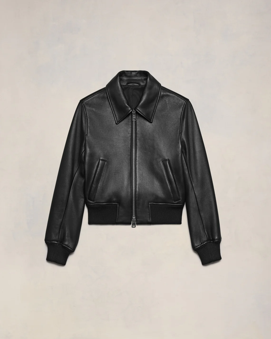 Zipped Leather Jacket