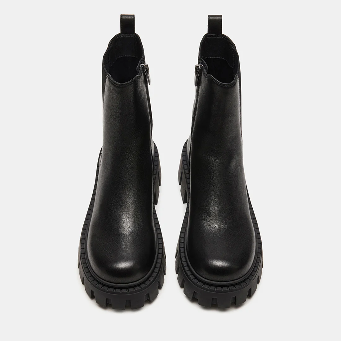 CHARGES BLACK LEATHER