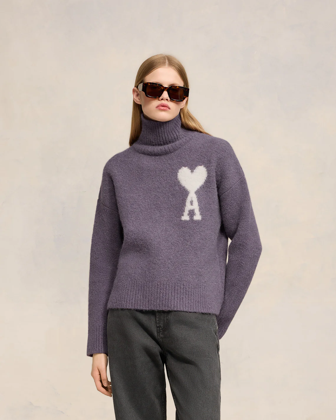 Off-White Ami de Coeur Funnel Neck Sweater