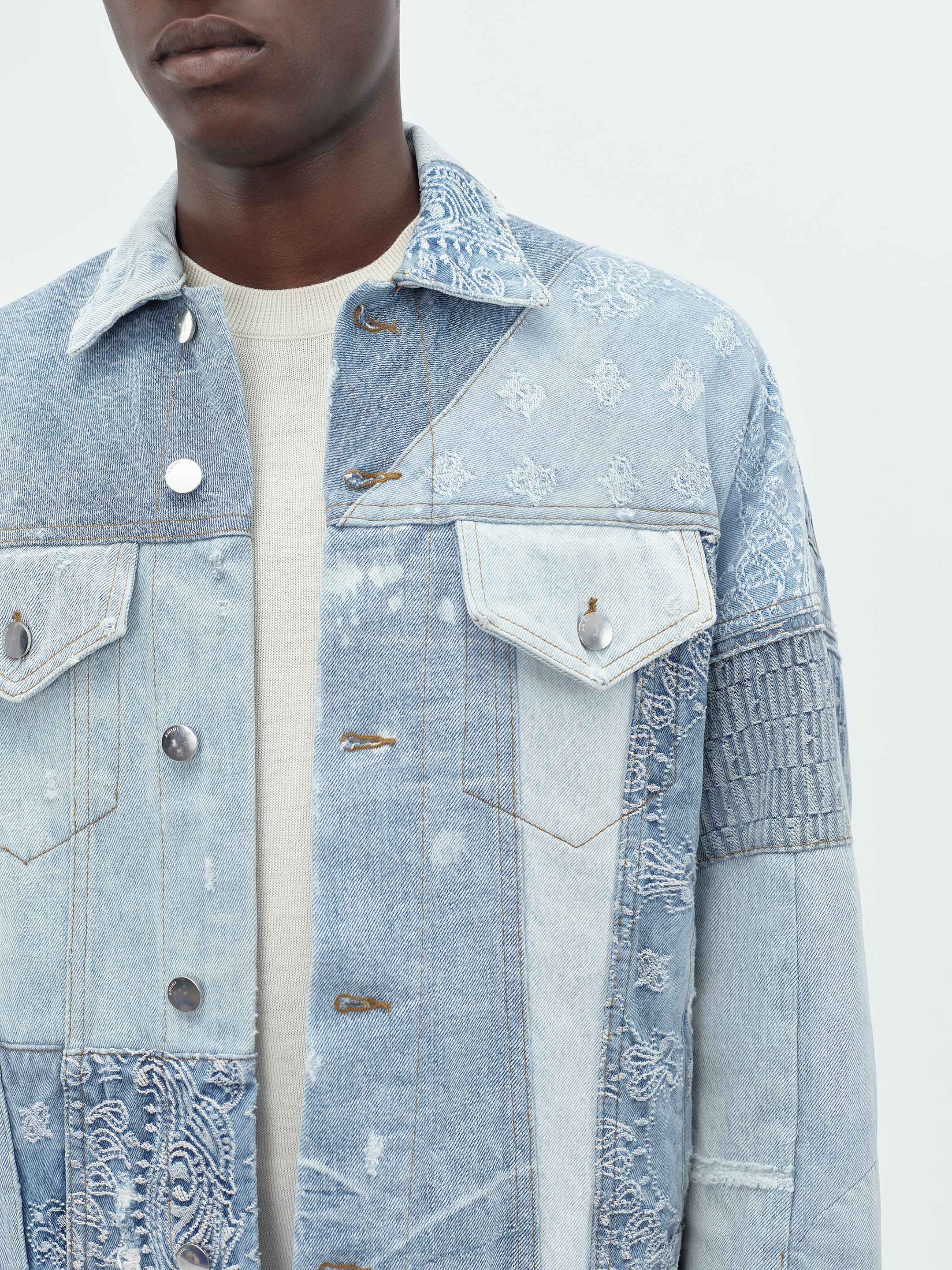 PATCHWORK TRUCKER JACKET - Multi