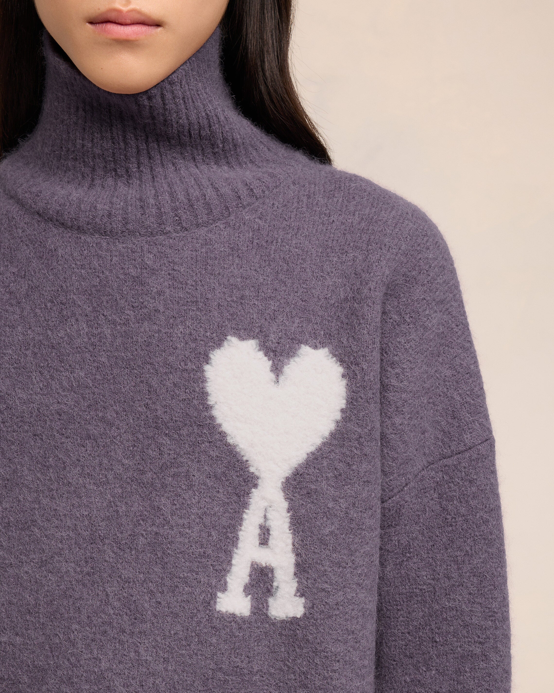 Off-White Ami de Coeur Funnel Neck Sweater