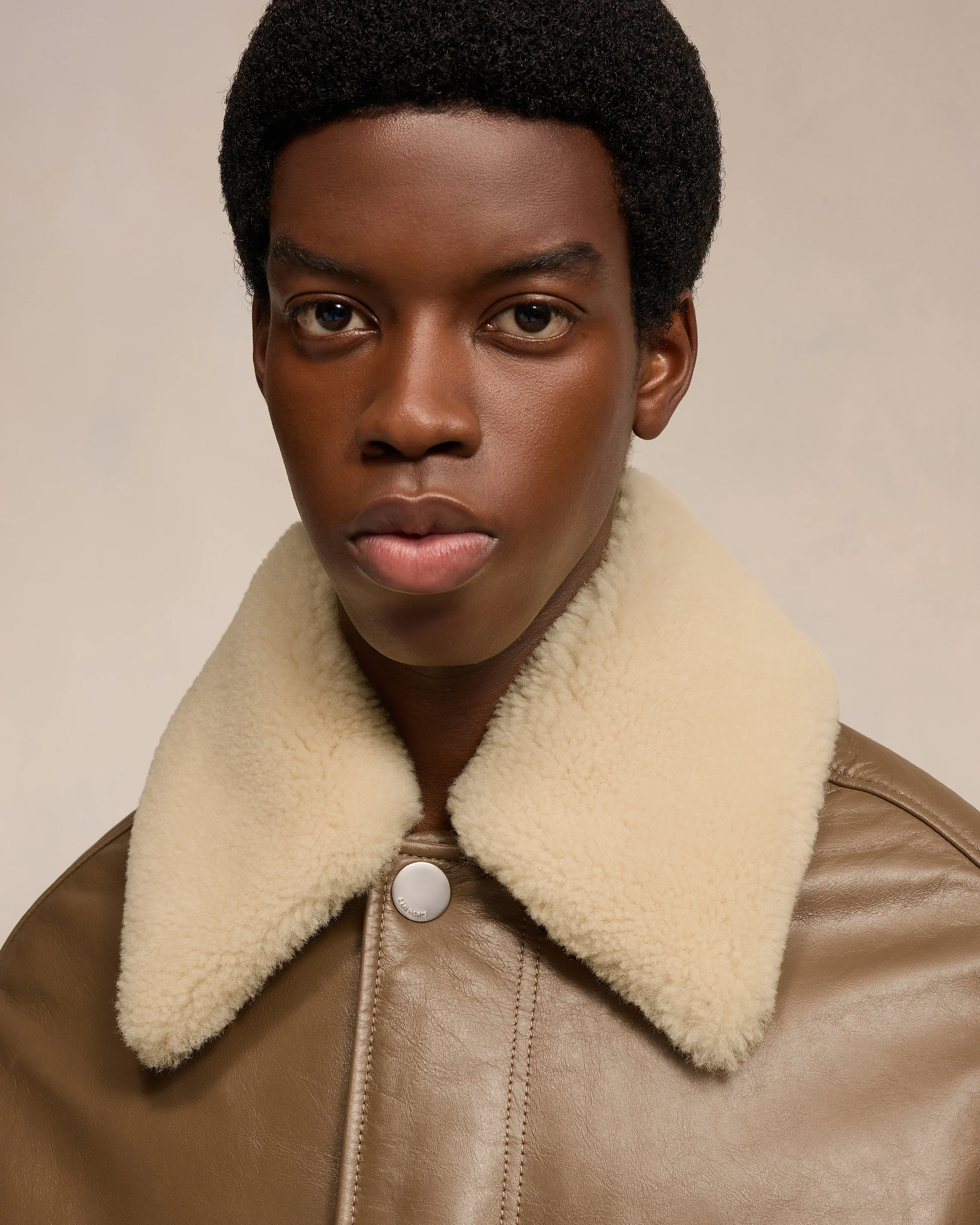 Leather Padded Jacket