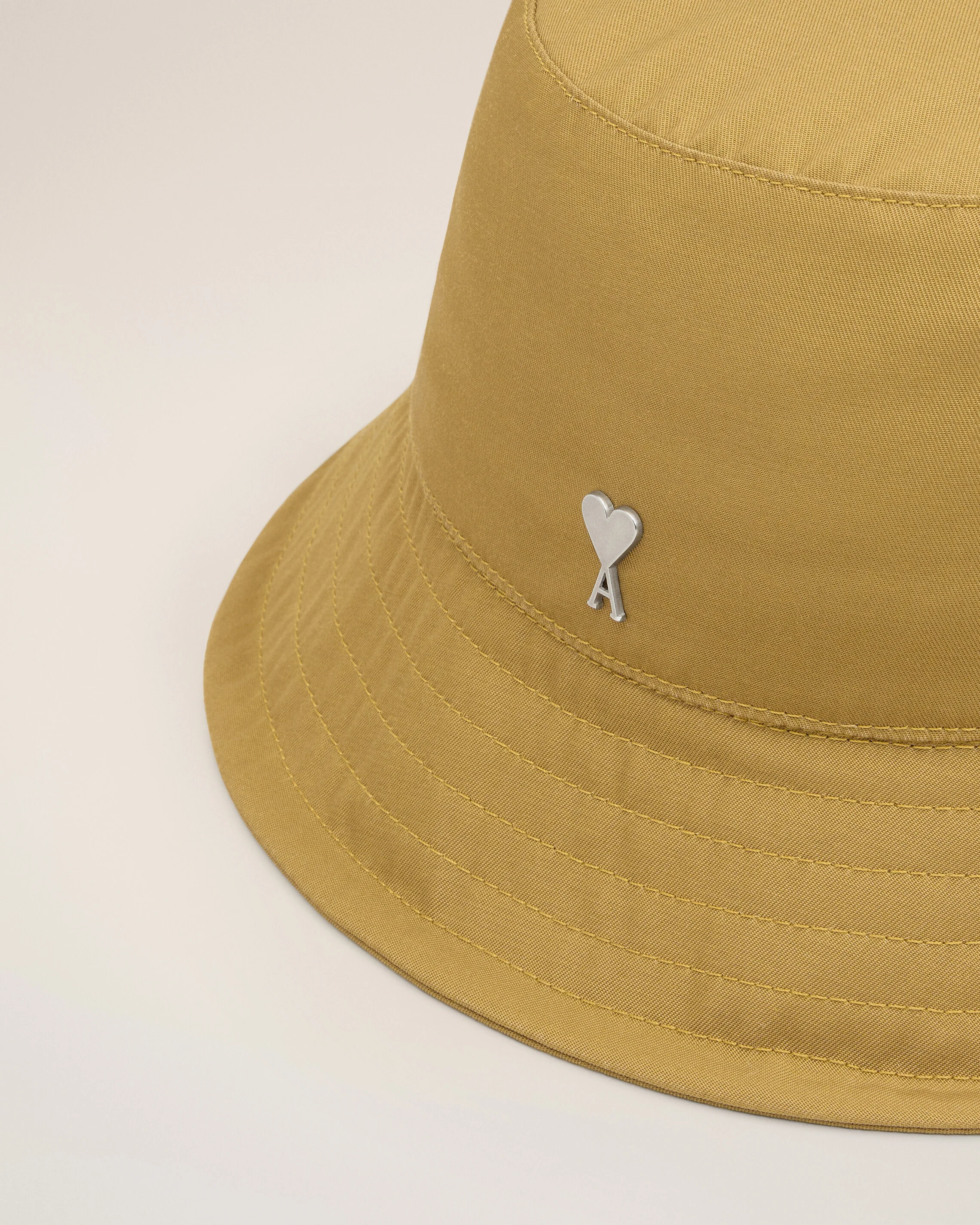 Mustard Twill Ami de Coeur Stud Bucket Hat