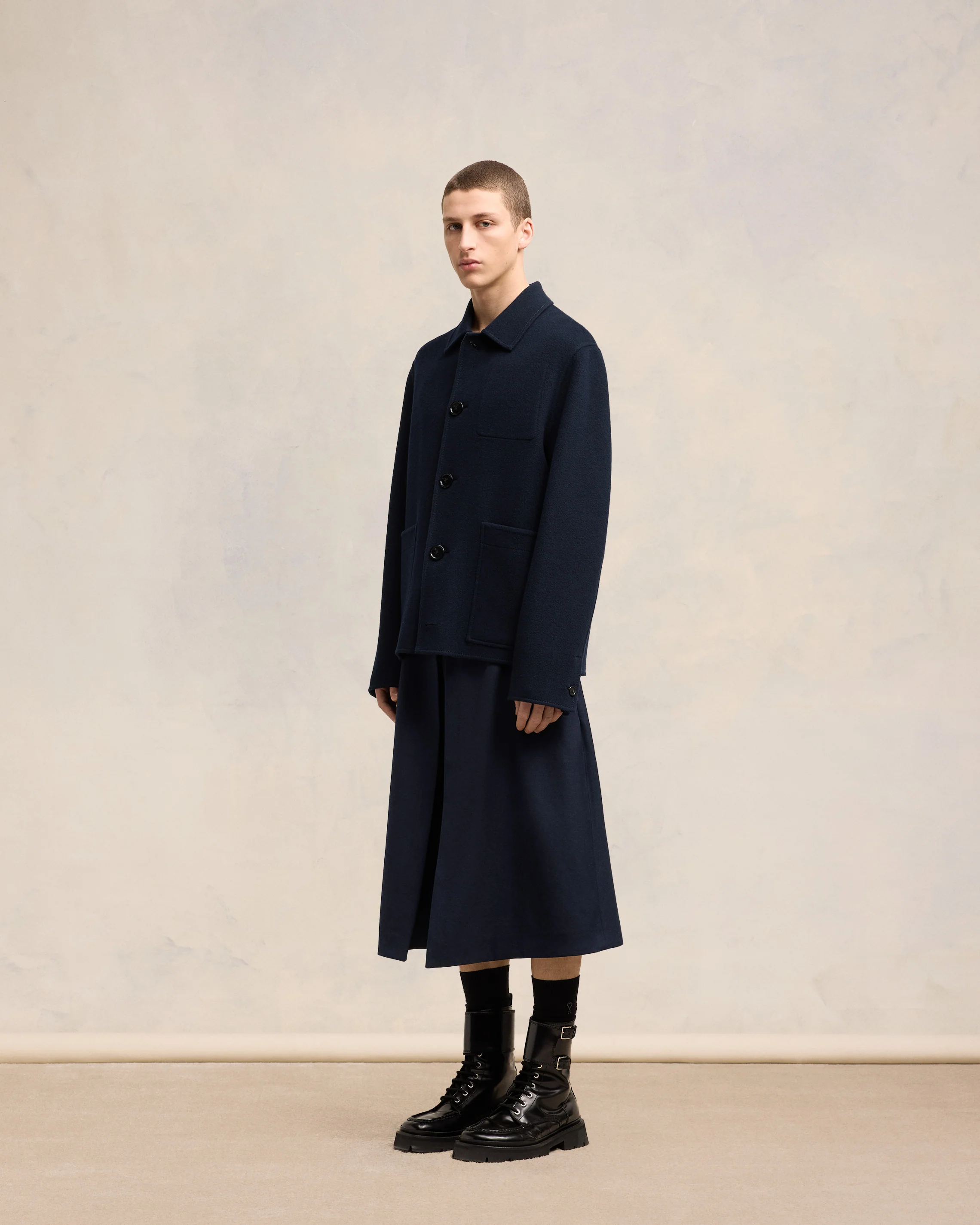 Boxy Buttoned Jacket