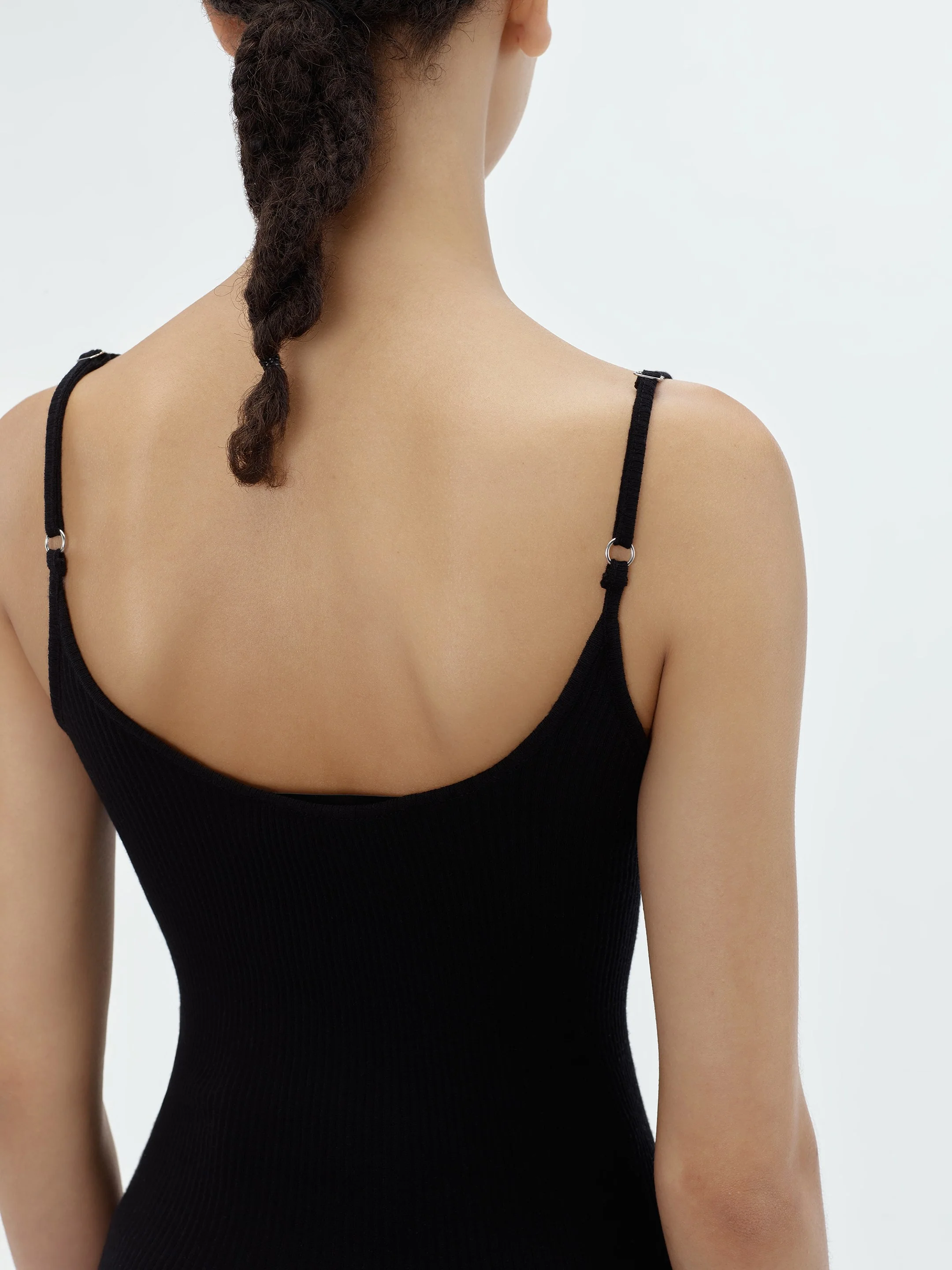 WOMEN - VERTICAL AMIRI TANK TOP - BLACK