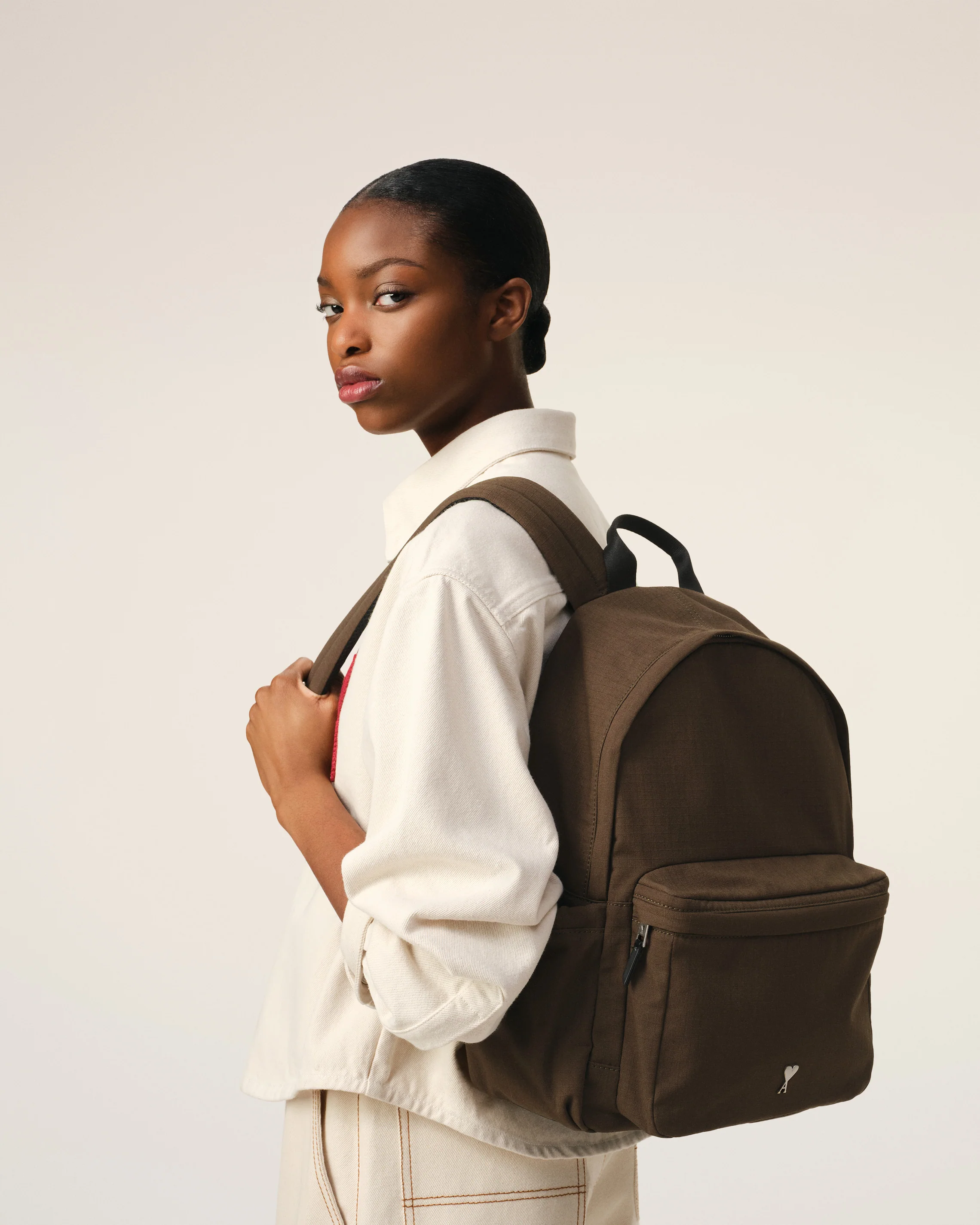 Green Canvas Ami de Coeur Backpack