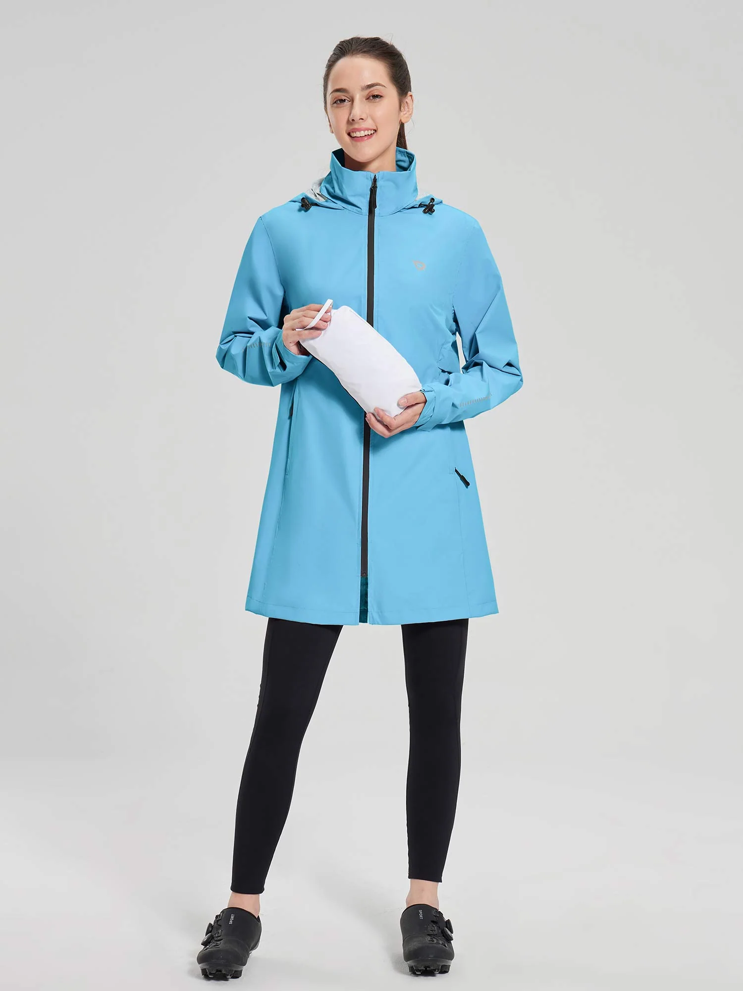 Flyleaf Mid-Length Hooded Waterproof Jacket