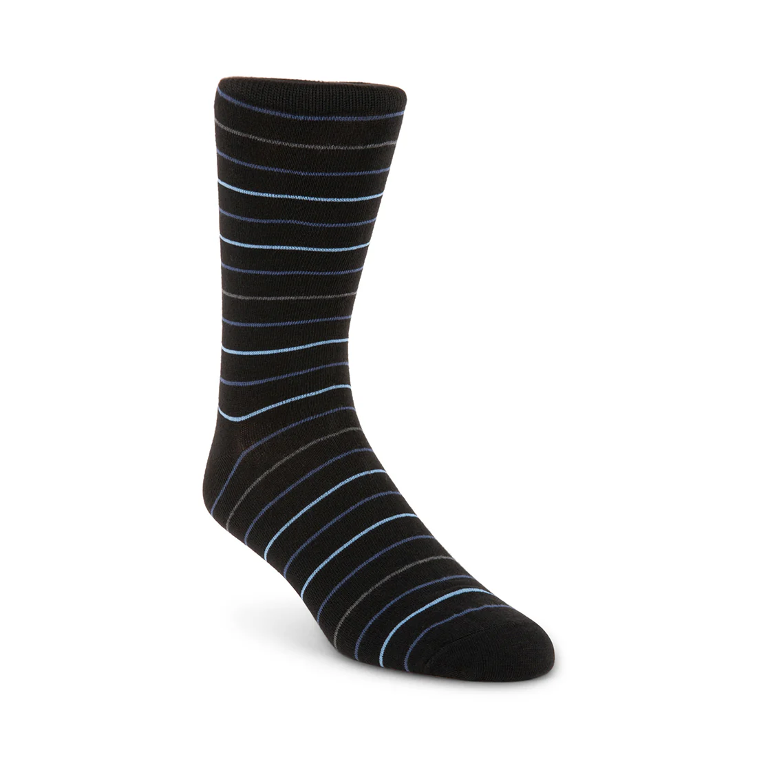 5 PK ALEX MEN'S STRIPE CREW SOCKS BLUE MULTI