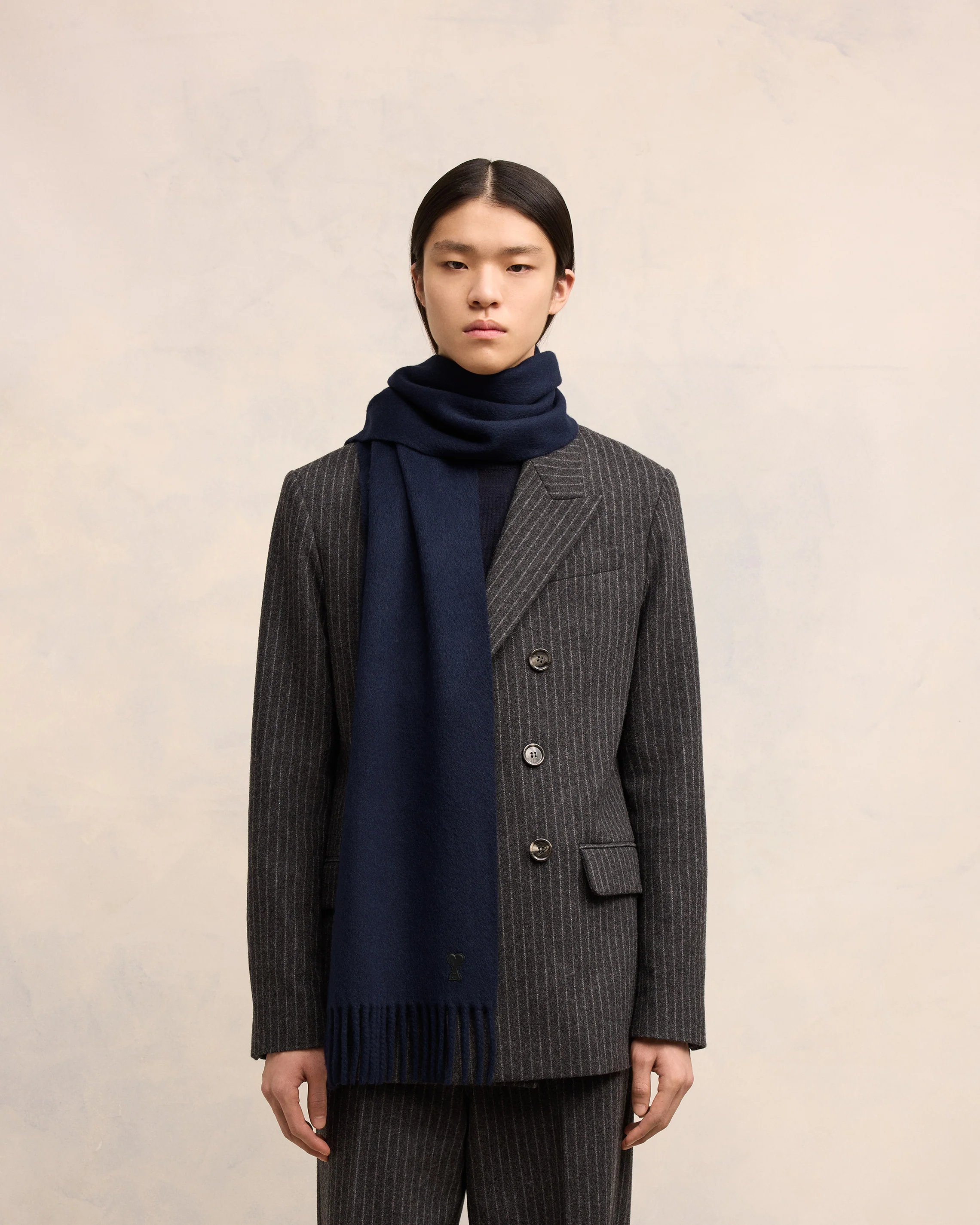 Ami de Coeur Leather Patch Scarf