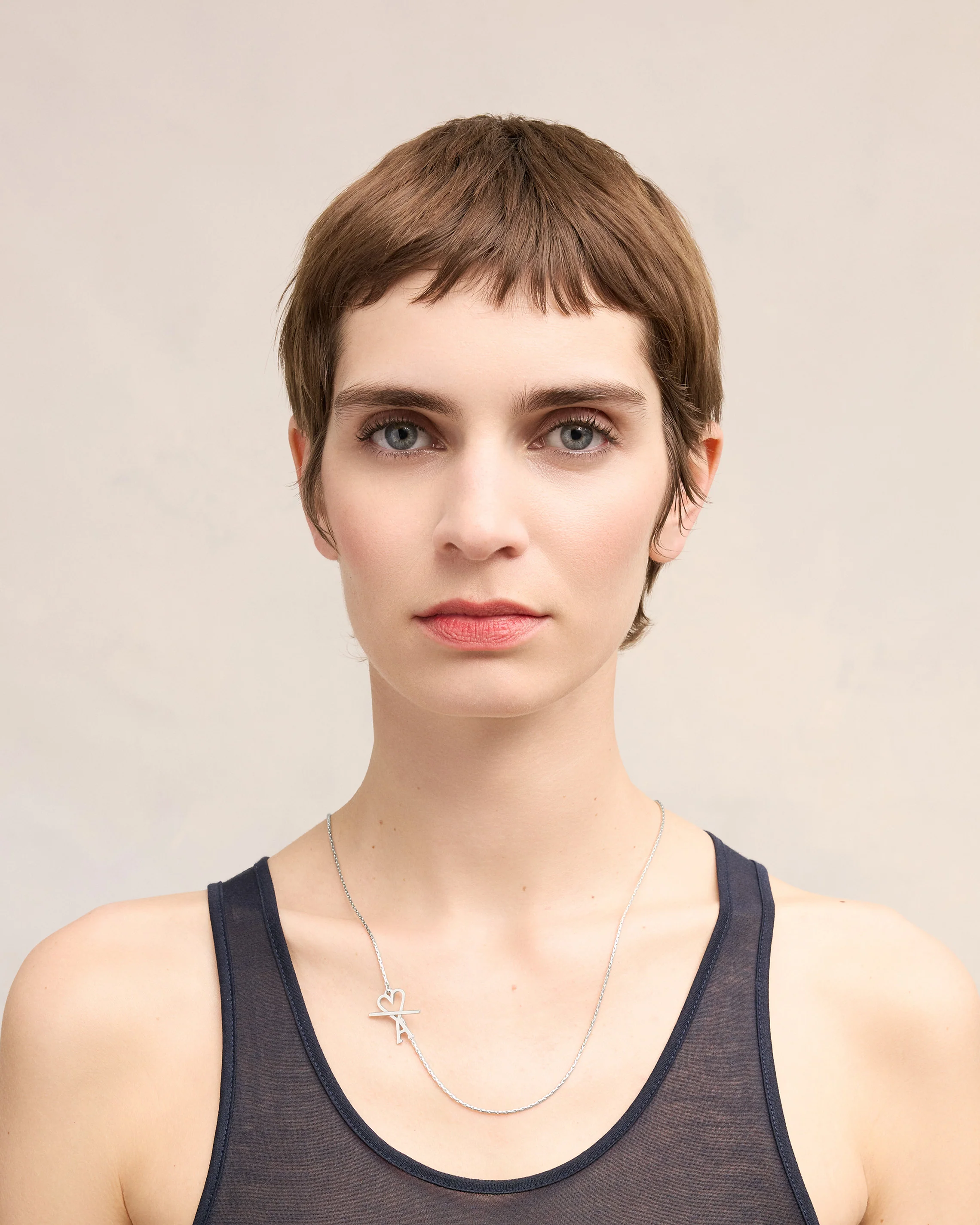 Brass Ami de Coeur 2 In 1 Chain Necklace